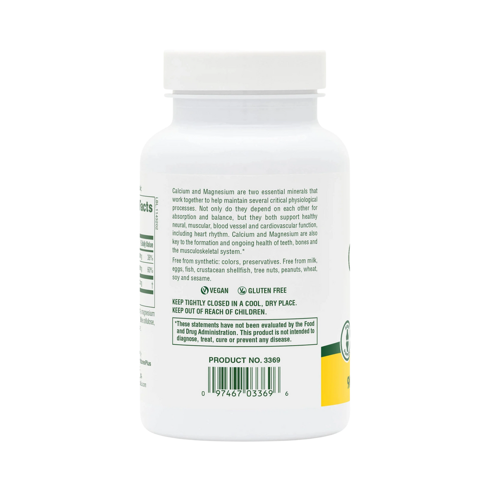 NaturesPlus, Cal/Mag Citrate, 90 Capsules