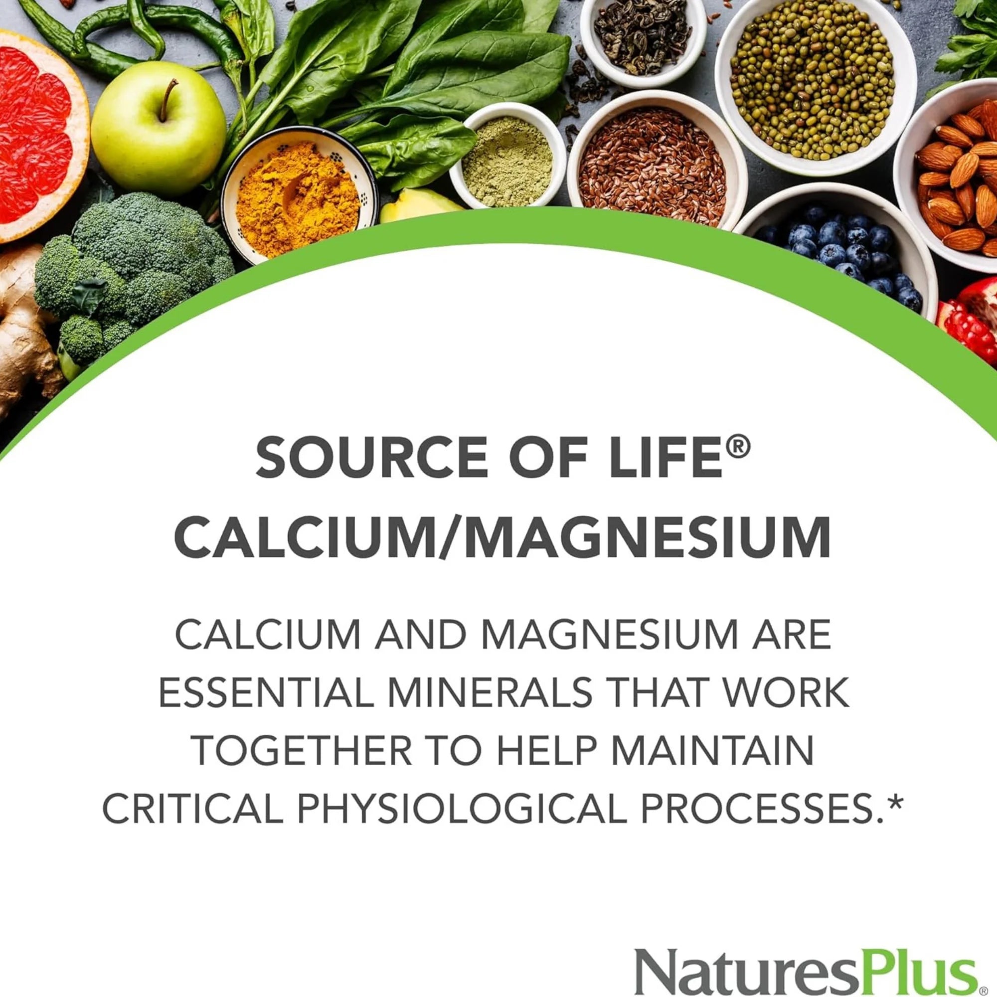NaturesPlus, Cal/Mag with Whole Foods, 180 Tablets