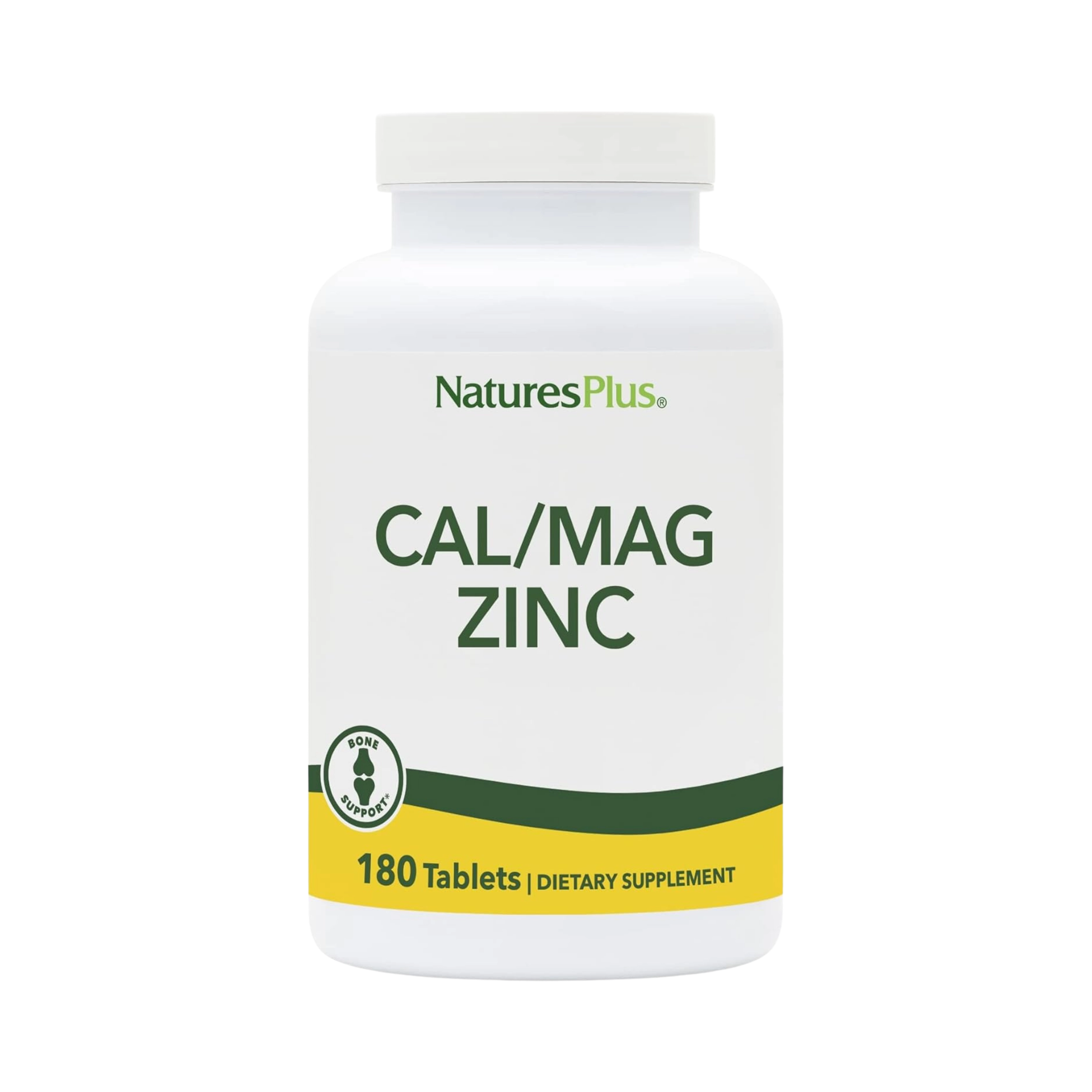 NaturesPlus, Cal/Mag Zinc, 180 Tablets