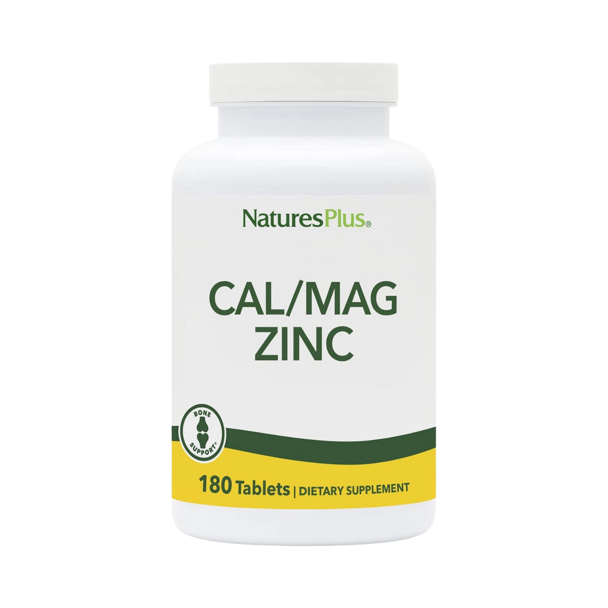 NaturesPlus, Cal/Mag Zinc, 180 Tablets