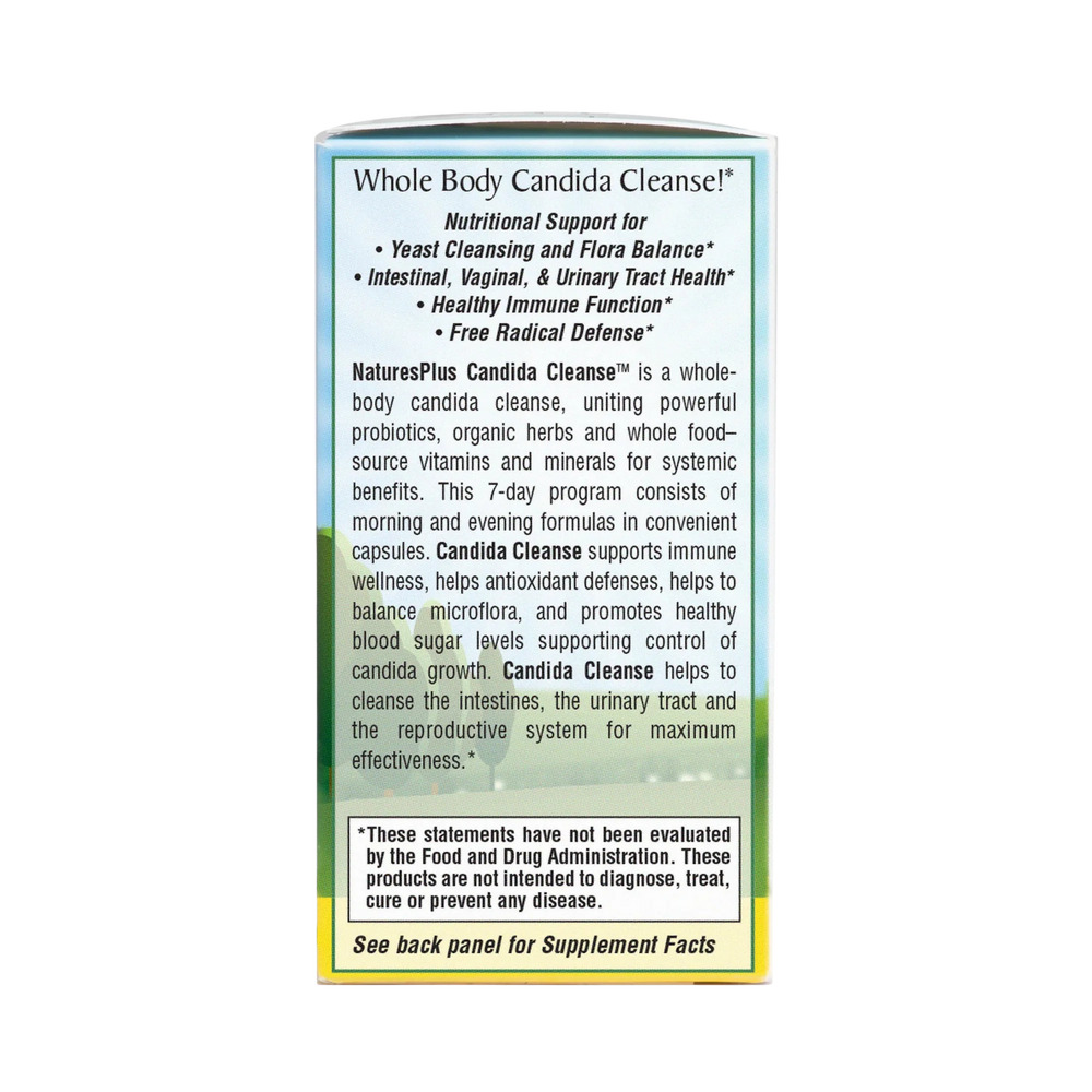 NaturesPlus, Candida Cleanse, 7 Day Program, 2 Bottles, 28 Capsules Each