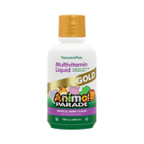 NaturesPlus, Children's Animal Parade Gold Multivitamin Liquid, Tropical Berry, 16 Fl Oz
