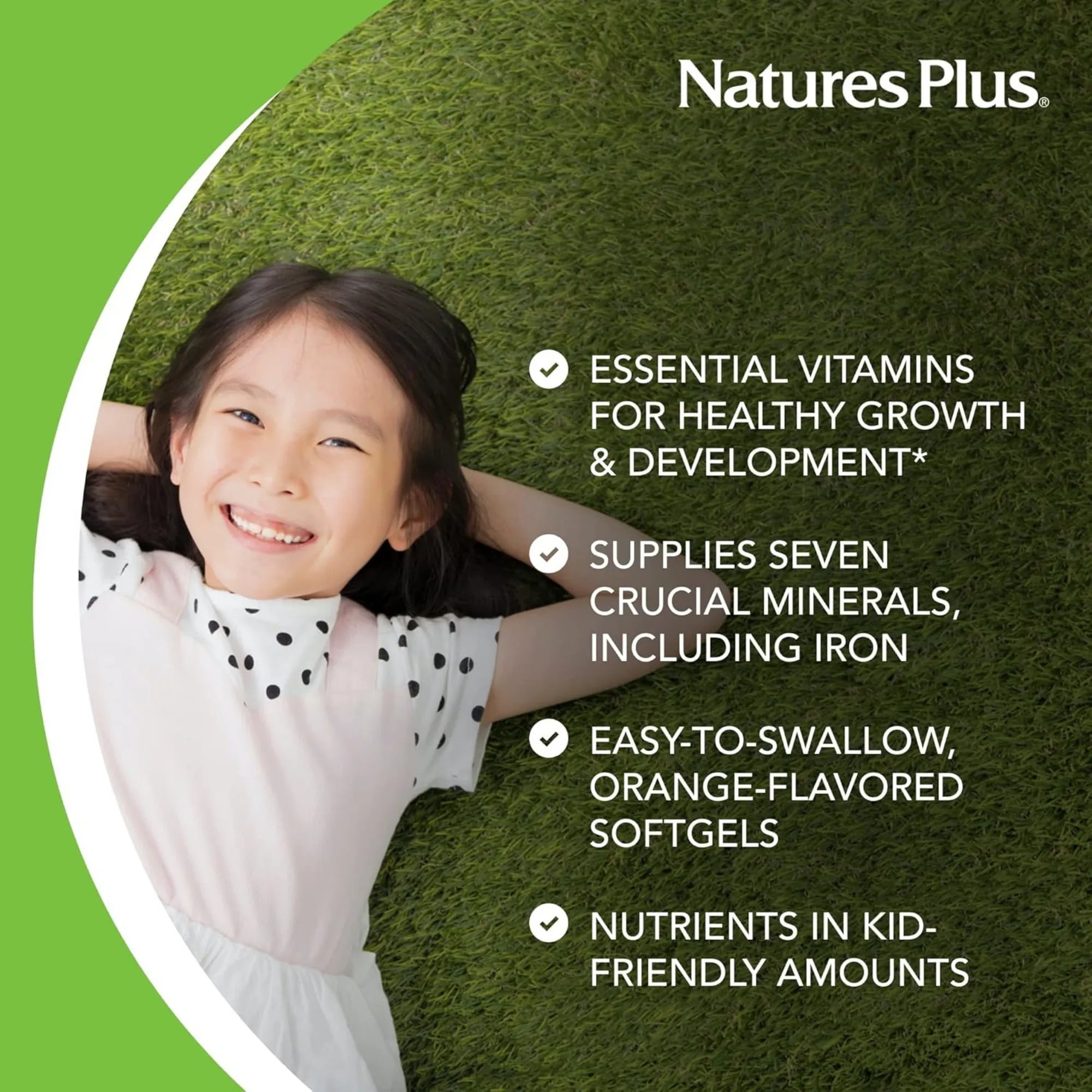 NaturesPlus, Children's Vita-Gels Multivitamin, Orange, 90 Softgels