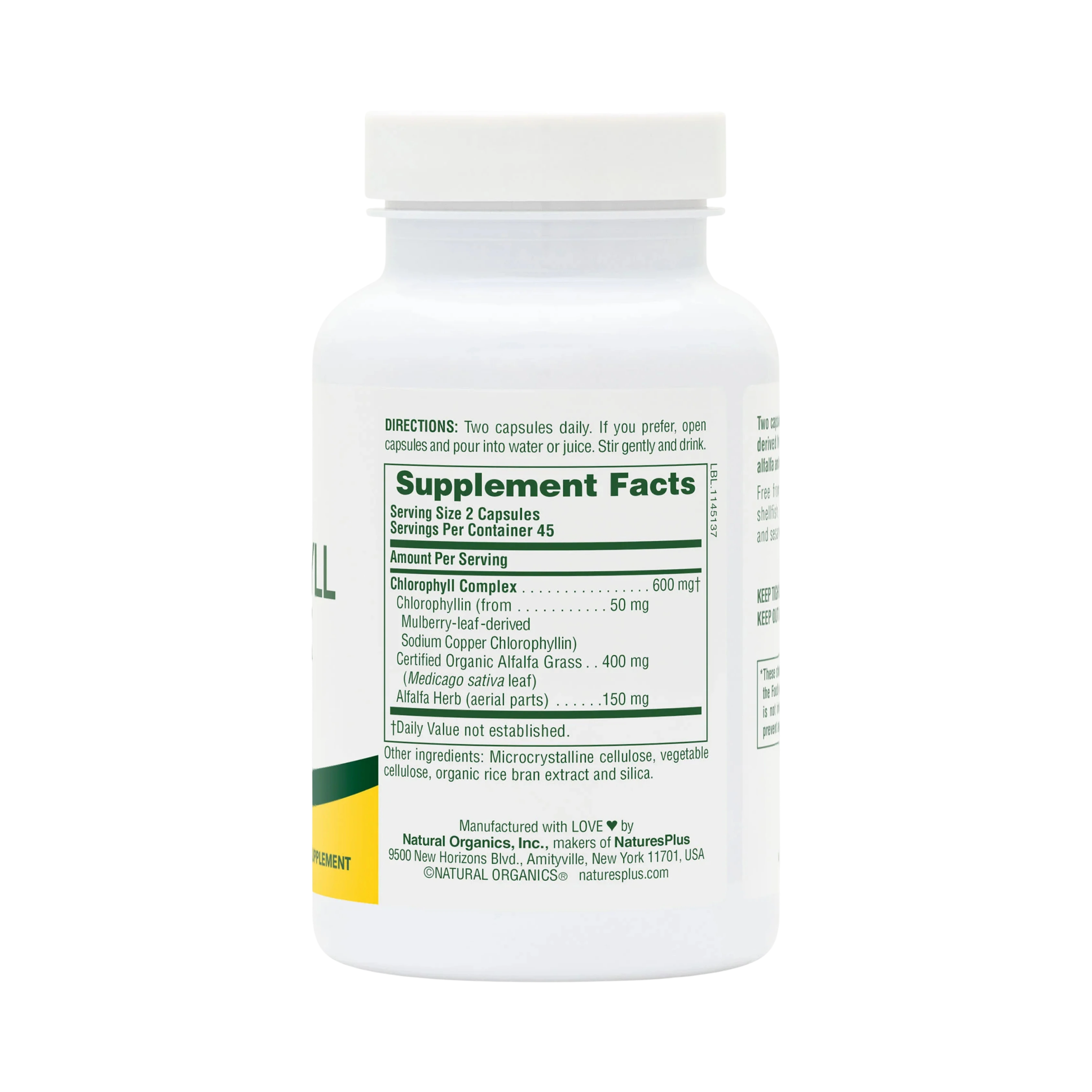 NaturesPlus, Chlorophyll Complex, 90 Capsules