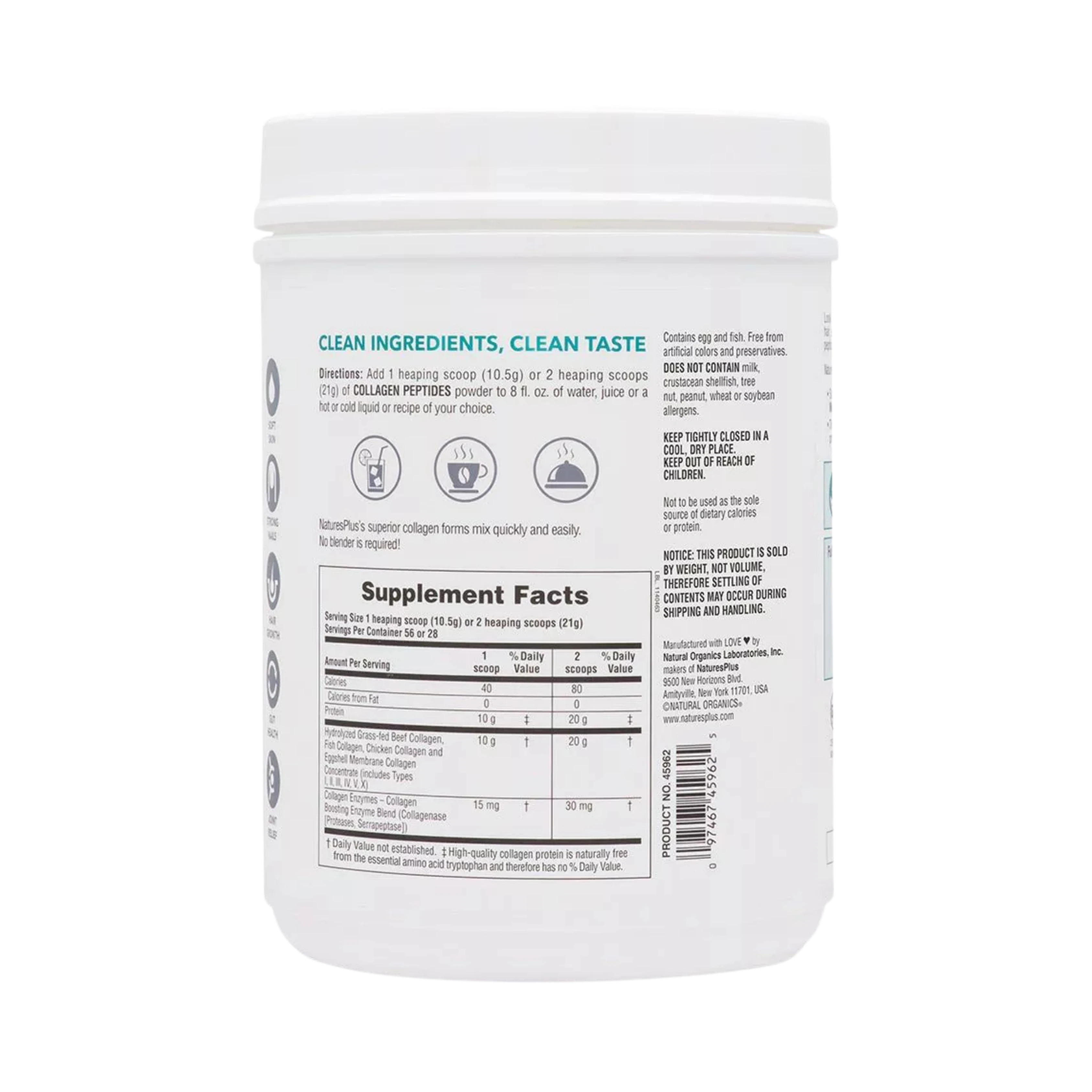 NaturesPlus, Collagen Peptides, 1.3 Lbs