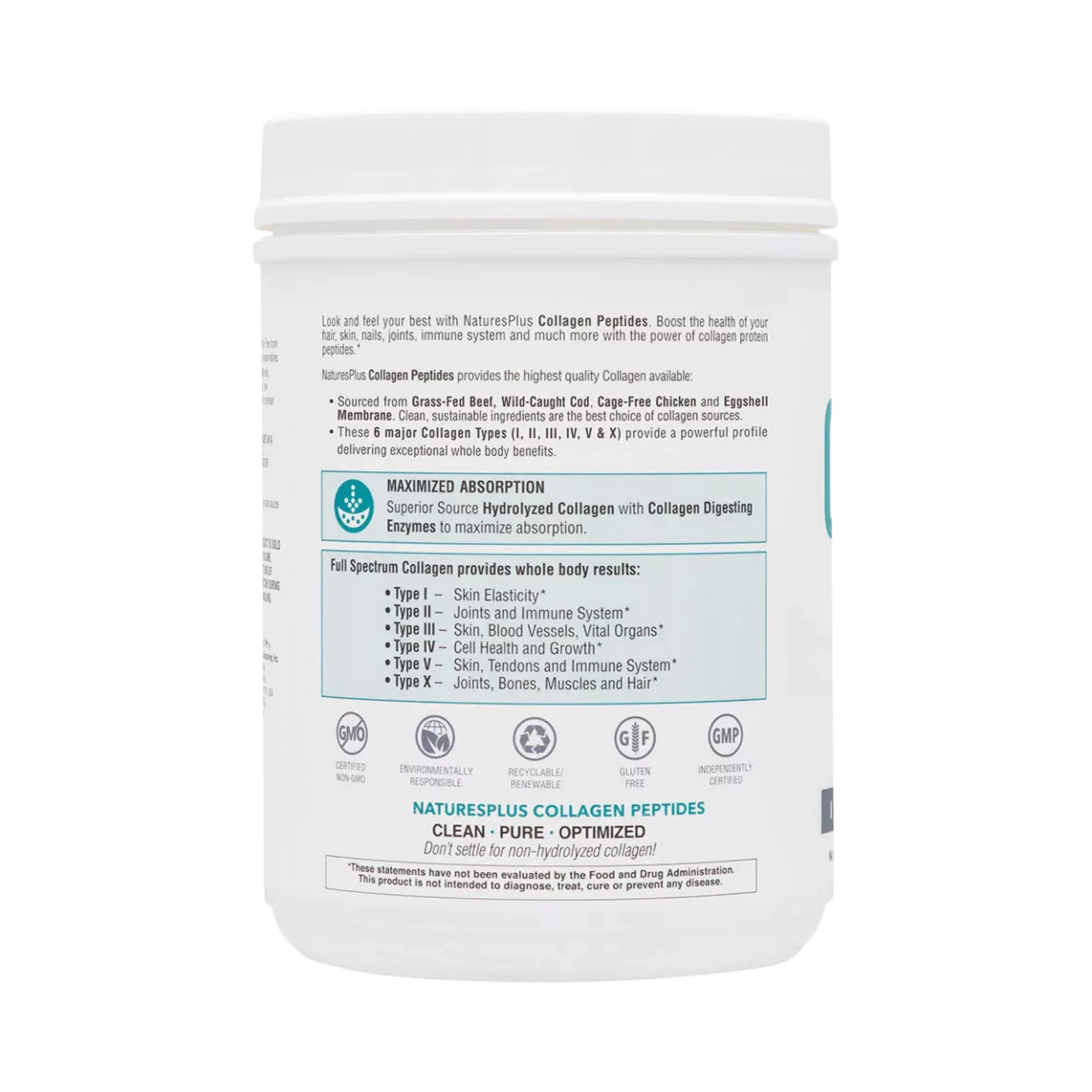 NaturesPlus, Collagen Peptides, 1.3 Lbs