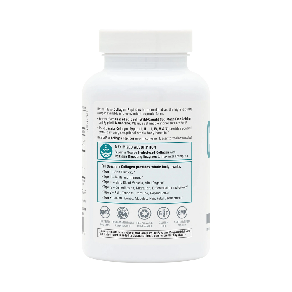 NaturesPlus, Collagen Peptides, 120 Capsules