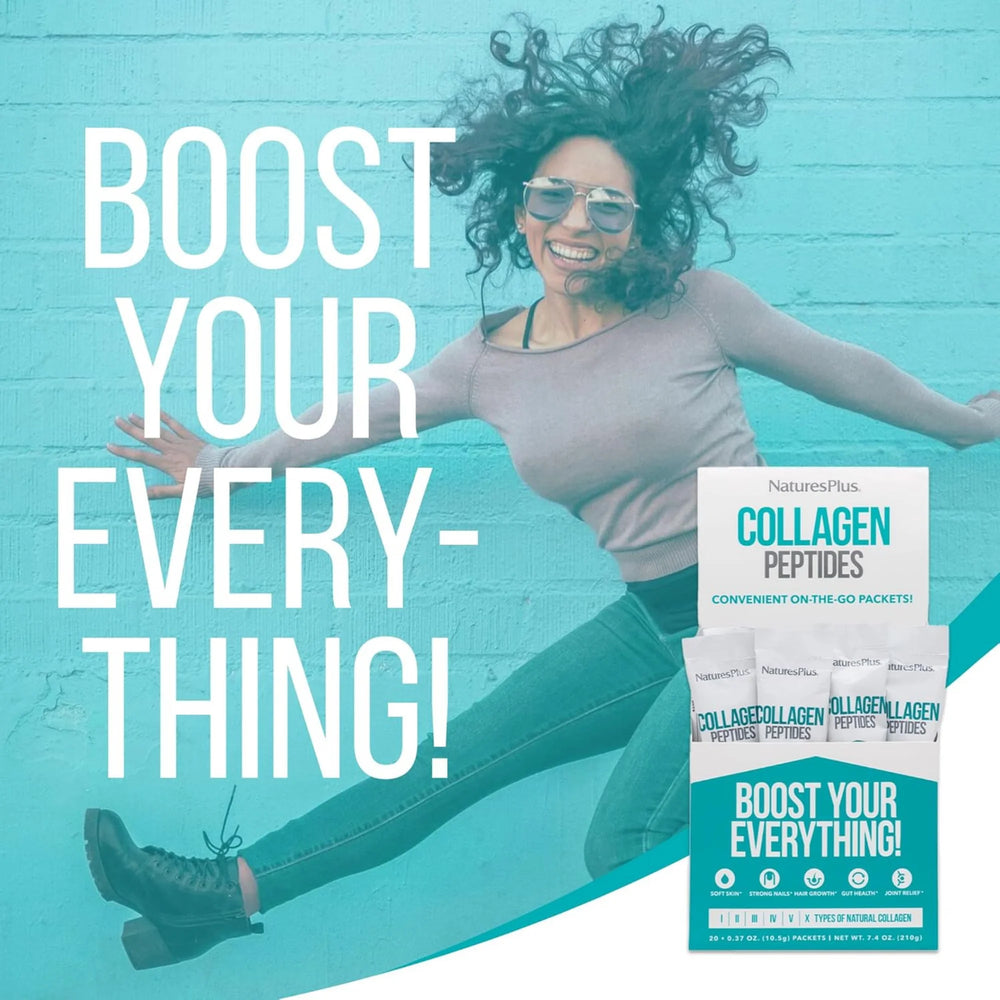 NaturesPlus, Collagen Peptides, 20 Stick Packets, 0.37 Oz
