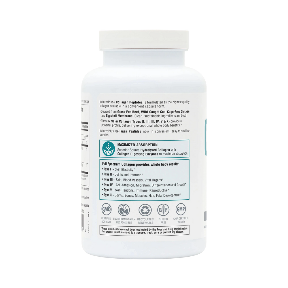 NaturesPlus, Collagen Peptides, 240 Capsules
