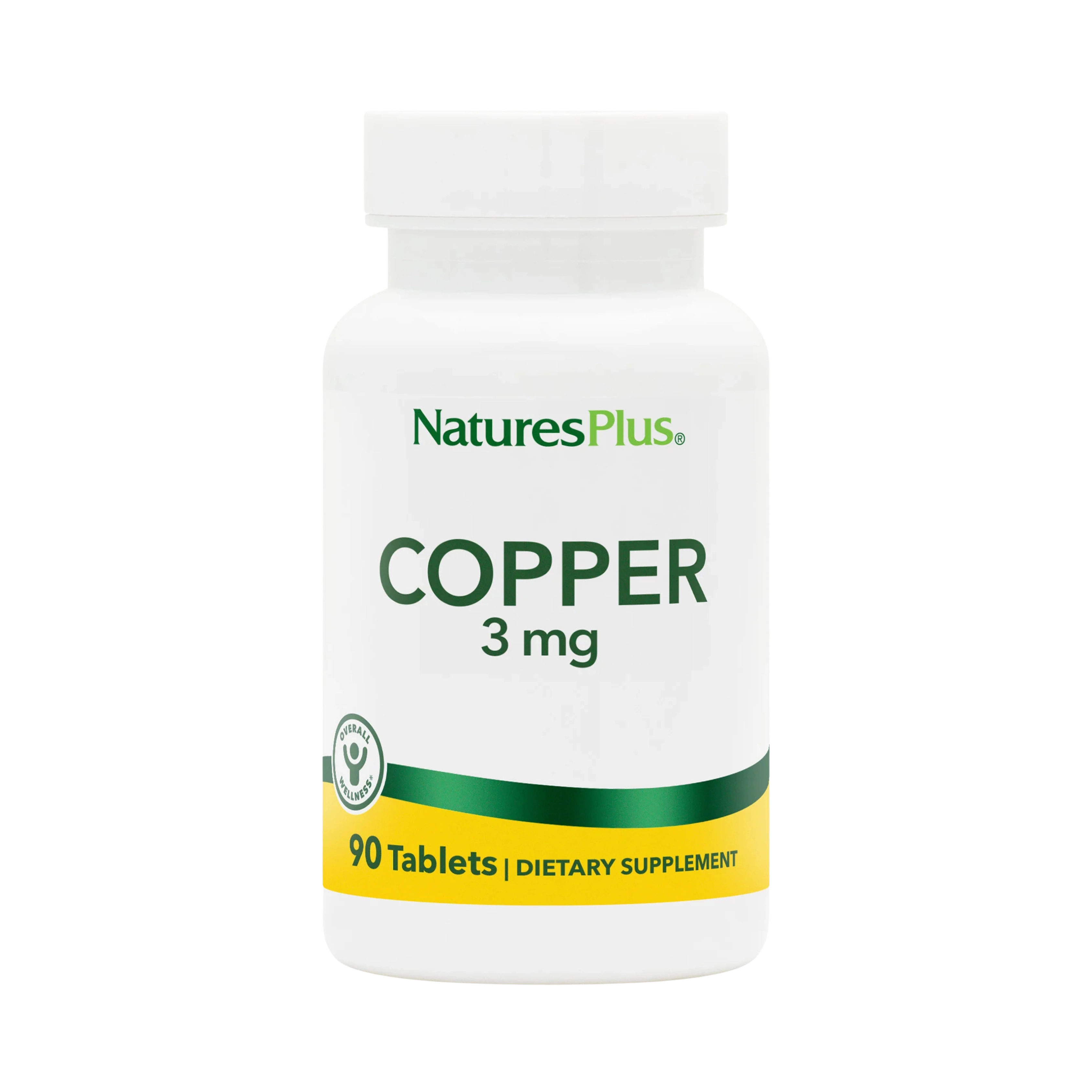 NaturesPlus, Copper, 3 Mg, 90 Tablets
