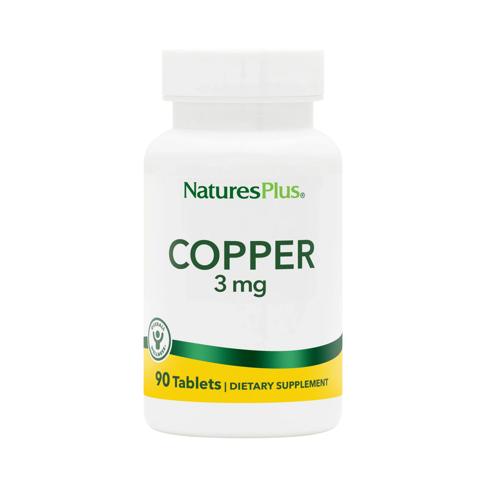NaturesPlus, Copper, 3 Mg, 90 Tablets