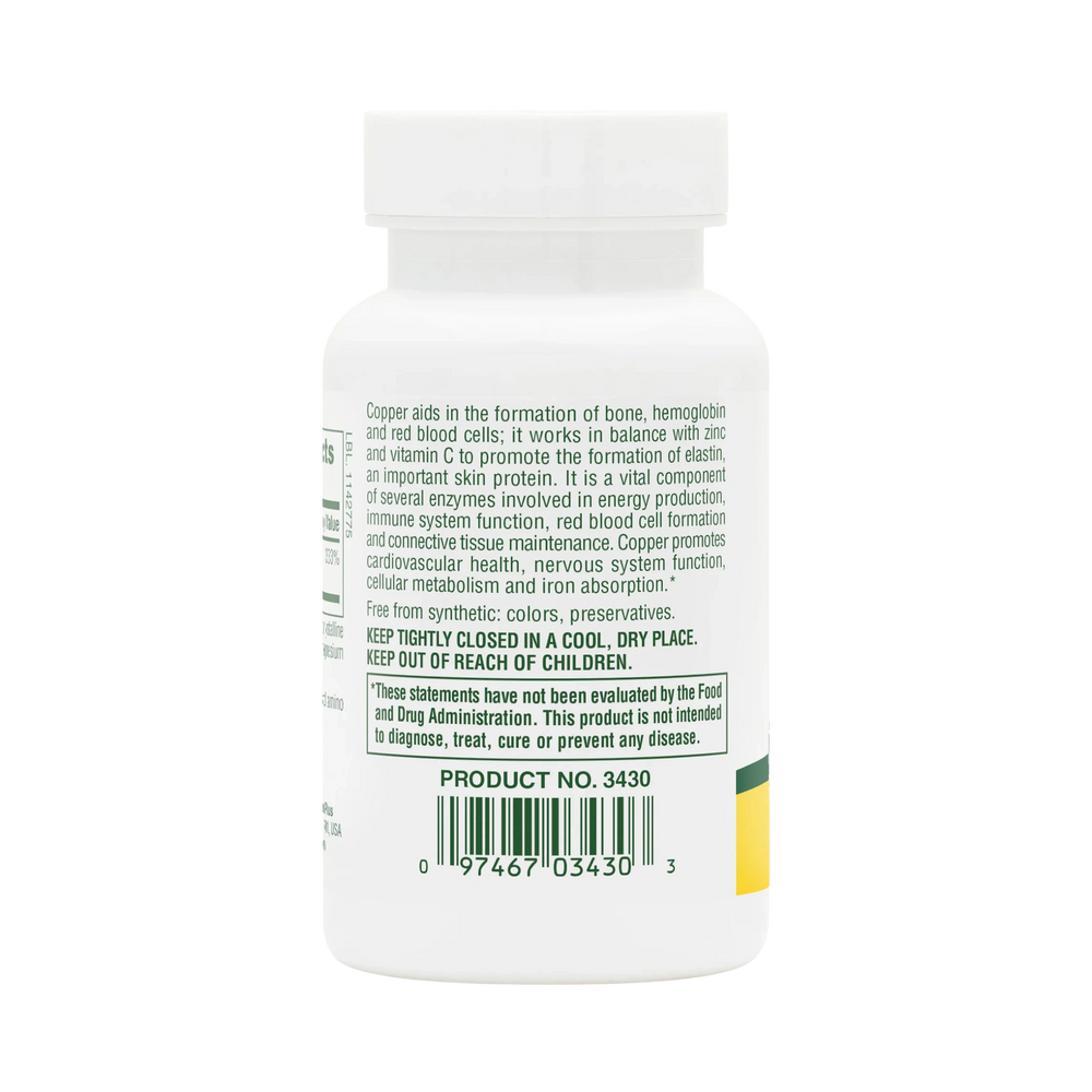 NaturesPlus, Copper, 3 Mg, 90 Tablets