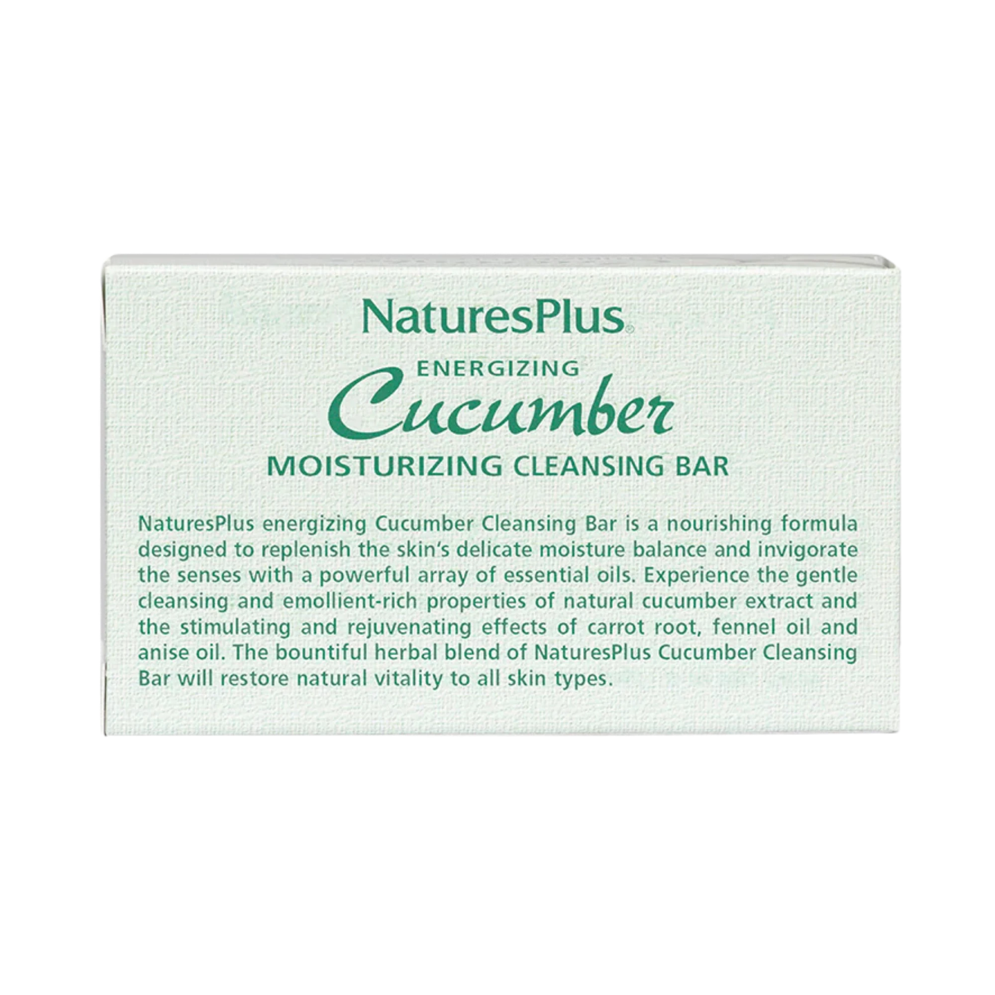 NaturesPlus, Cucumber Moisturizing Cleansing Bar, 3.5 Oz