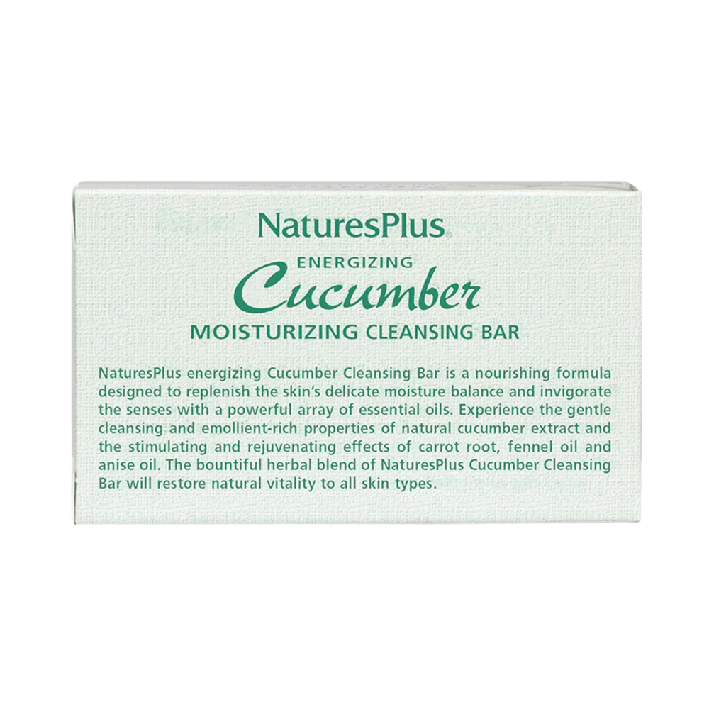 NaturesPlus, Cucumber Moisturizing Cleansing Bar, 3.5 Oz