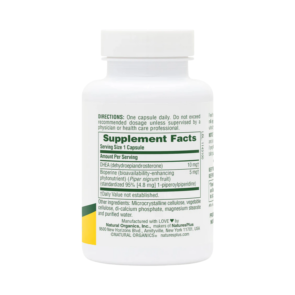 NaturesPlus, DHEA-10 With Bioperine, 90 Capsules