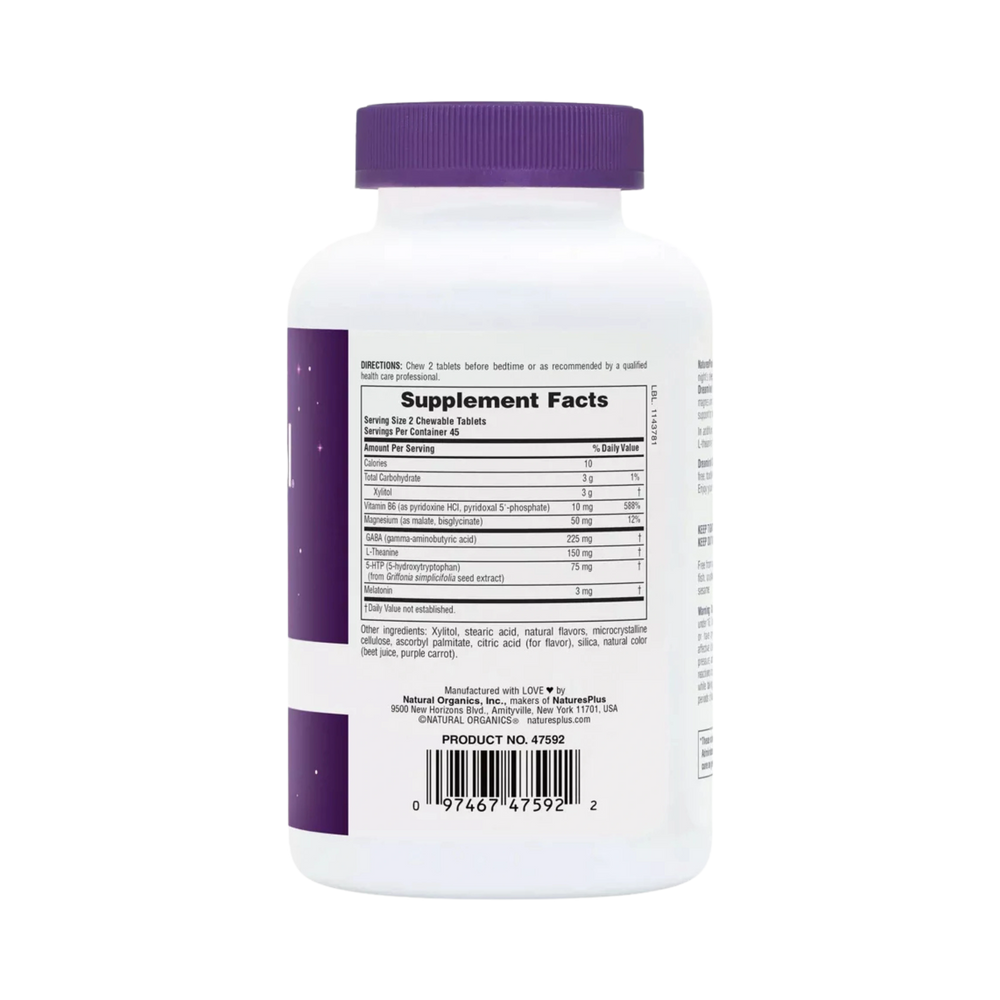 NaturesPlus, Dreaminol-Sleep Chewable-Berry Flavor, 90 Chewable