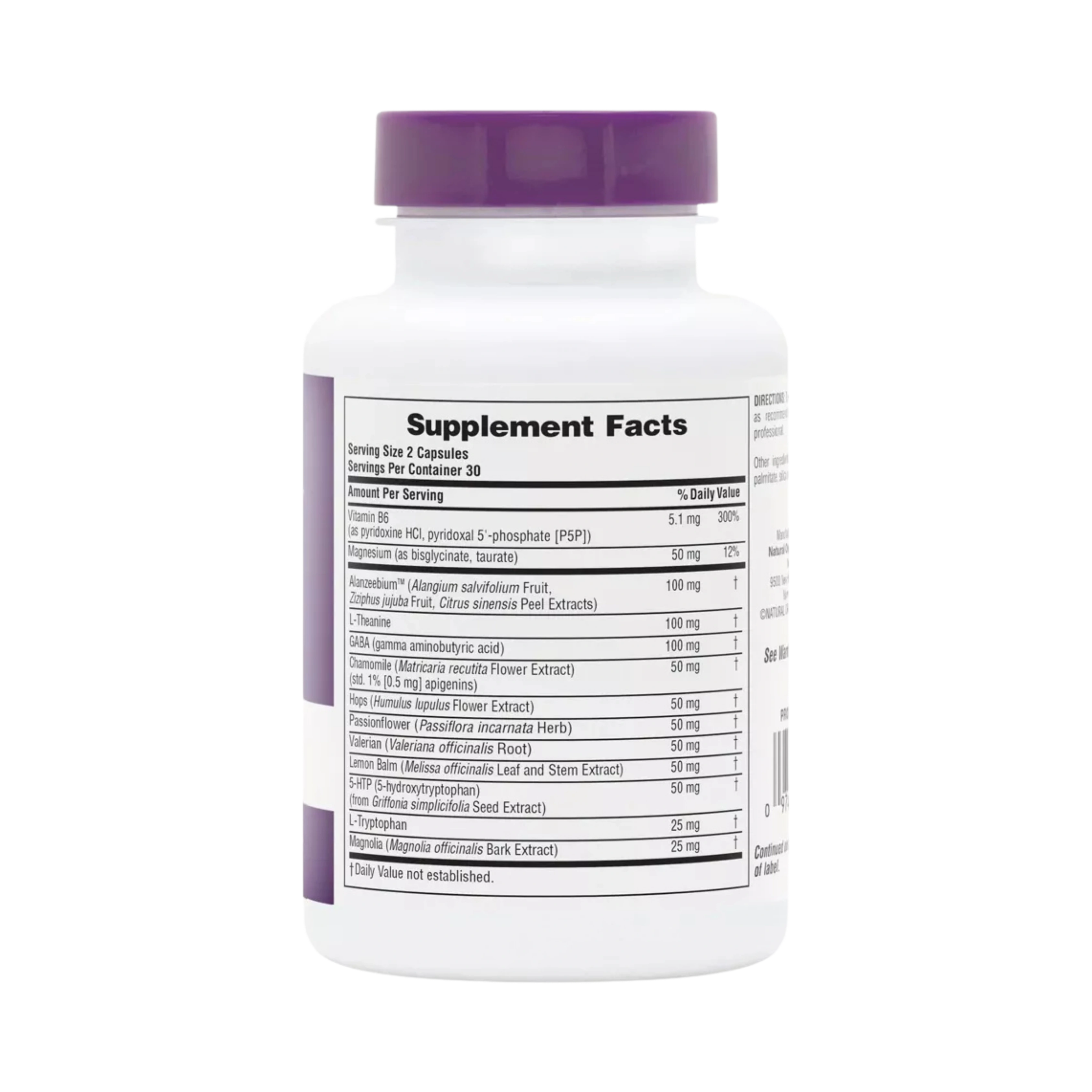 NaturesPlus, Dreaminol, Stress & Sleep Complex, Melatonin Free, 60 Capsules