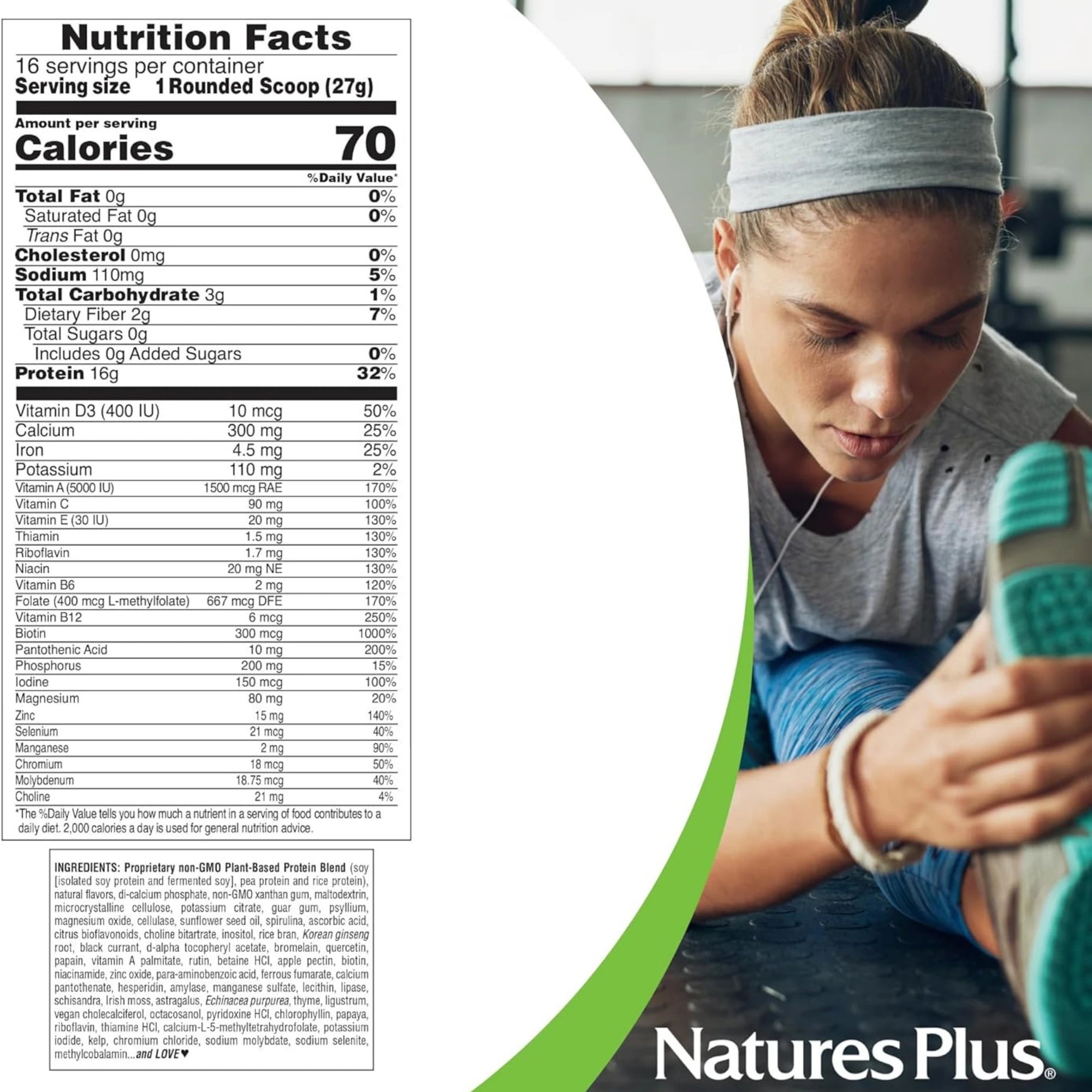 NaturesPlus, Energy Shake, 0.95 Lb
