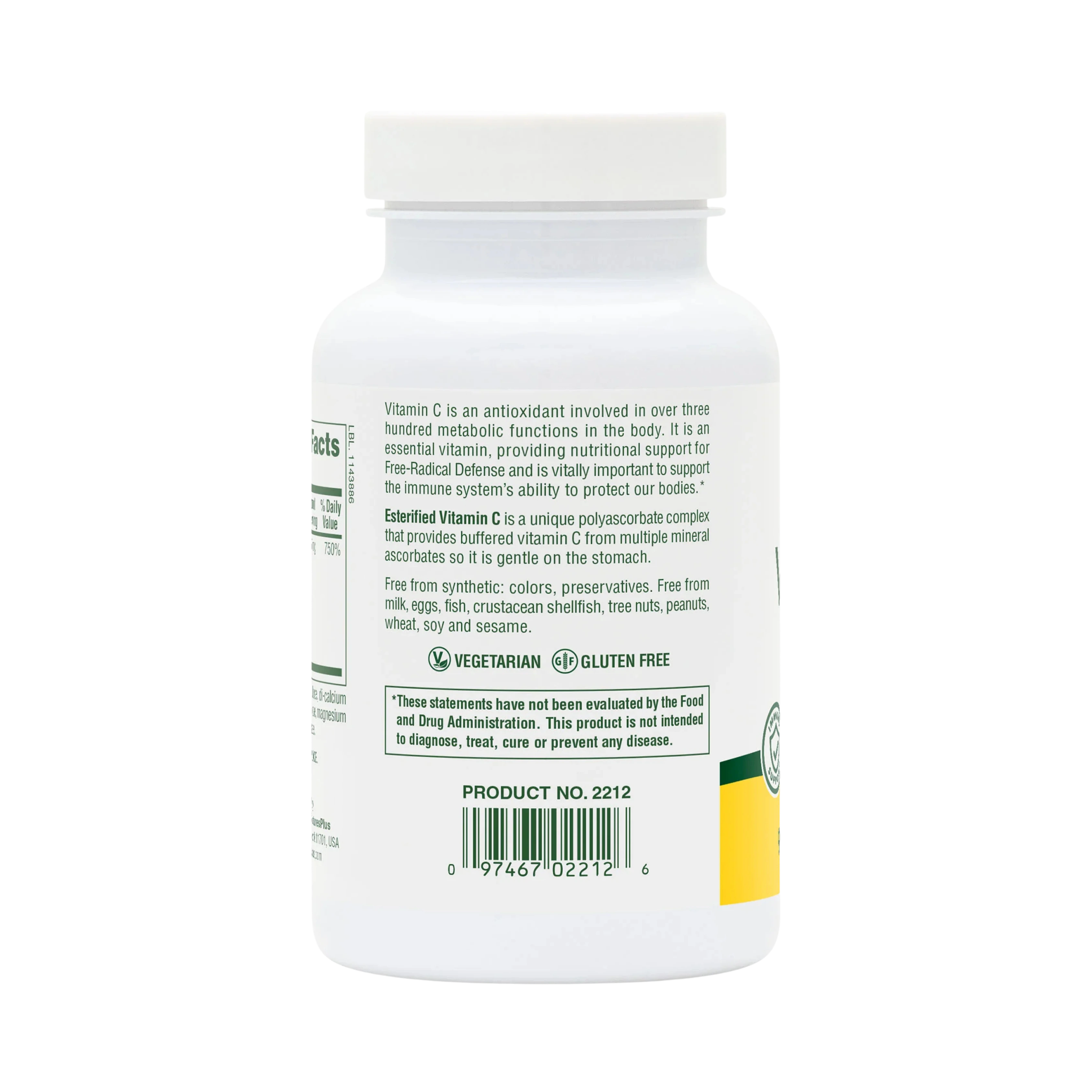 NaturesPlus, Esterified Vitamin C, 675 Mg, 90 Tablets