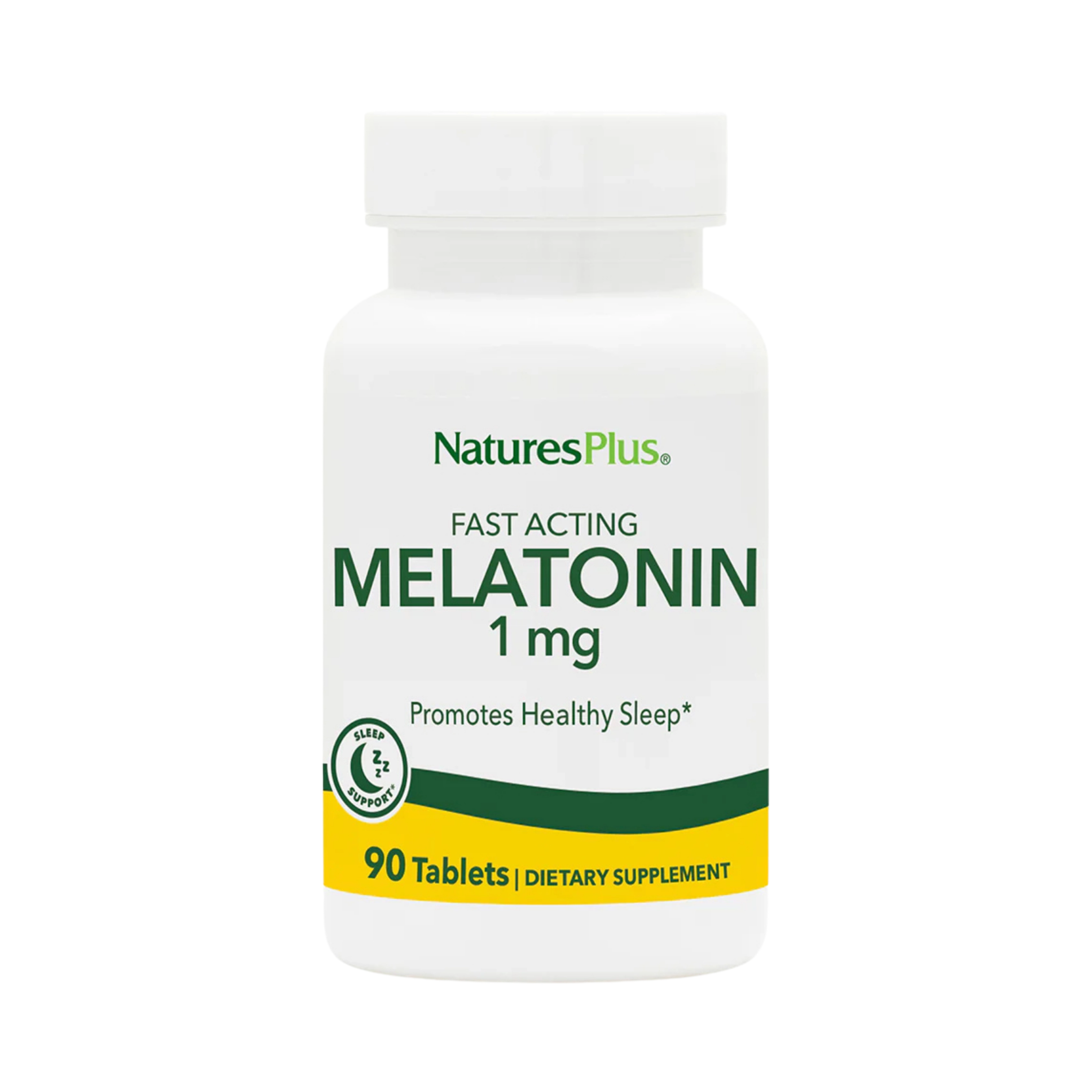 NaturesPlus, Fast Acting Melatonin, 1 Mg, 90 Tablets