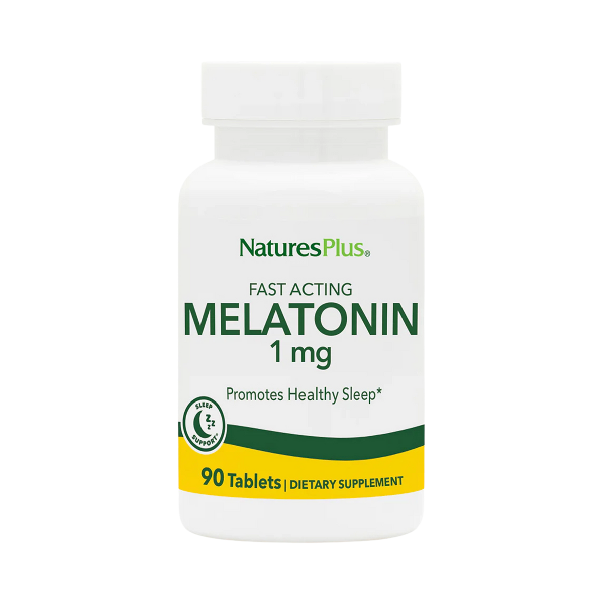NaturesPlus, Fast Acting Melatonin, 1 Mg, 90 Tablets