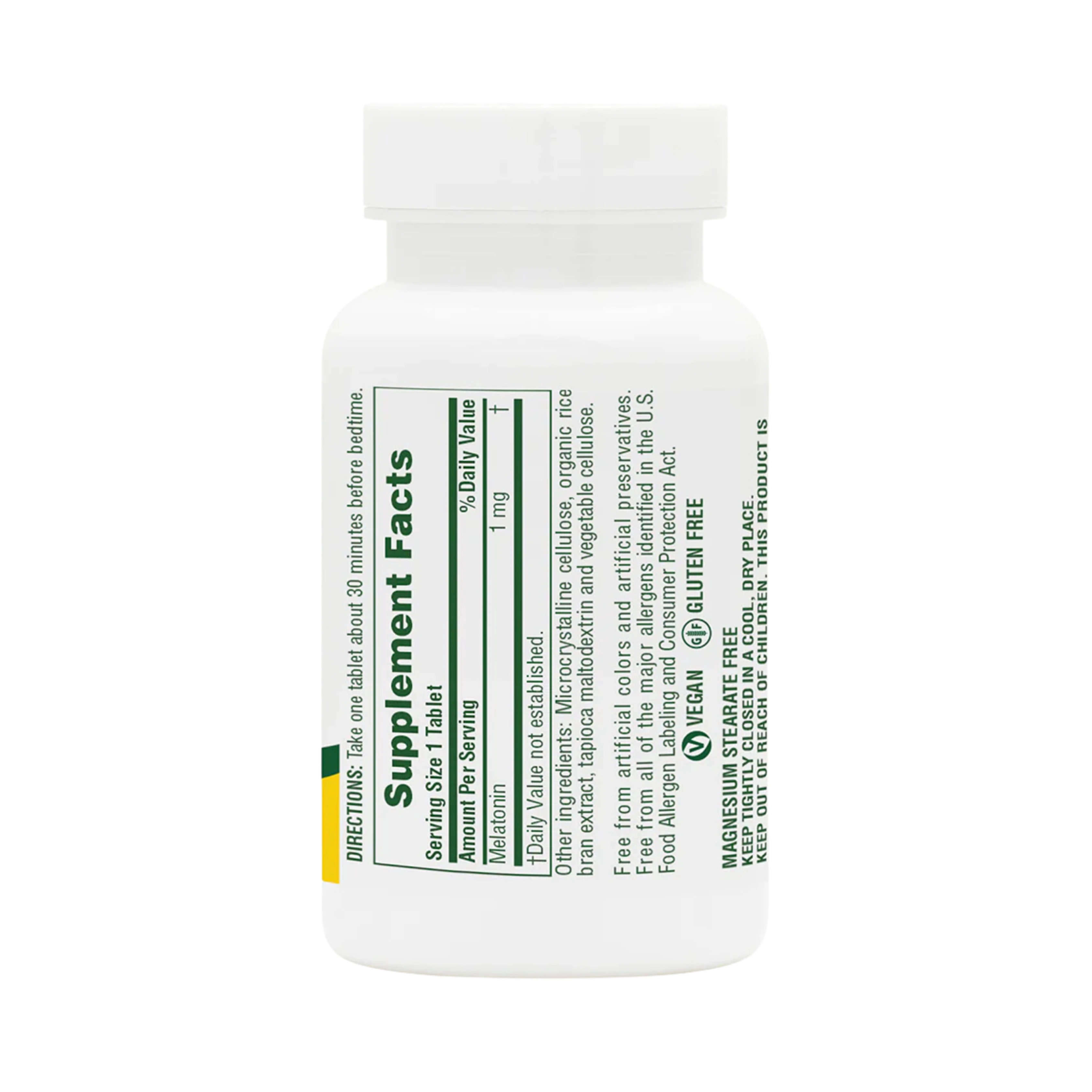 NaturesPlus, Fast Acting Melatonin, 1 Mg, 90 Tablets