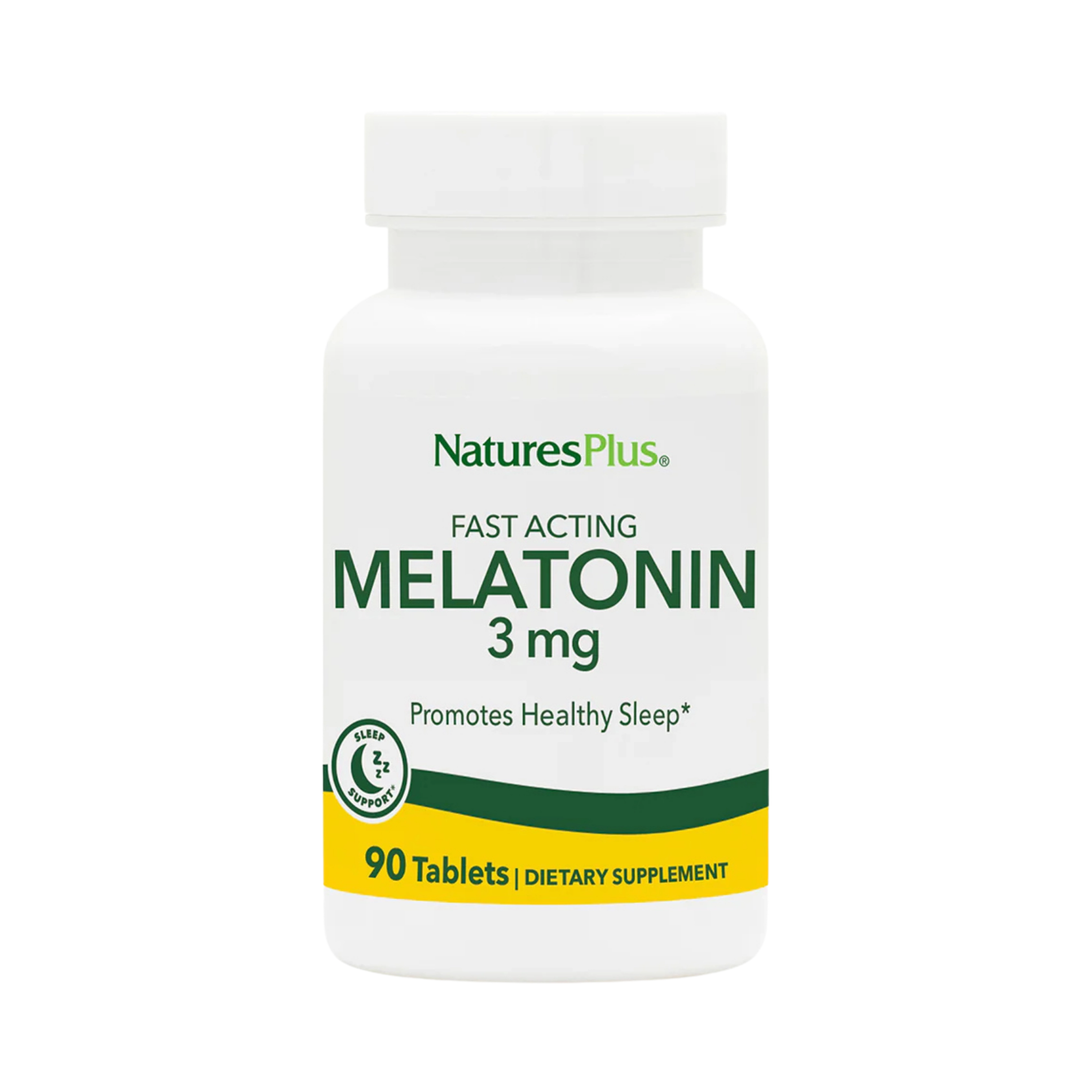 NaturesPlus, Fast Acting Melatonin, 3 Mg, 90 Tablets