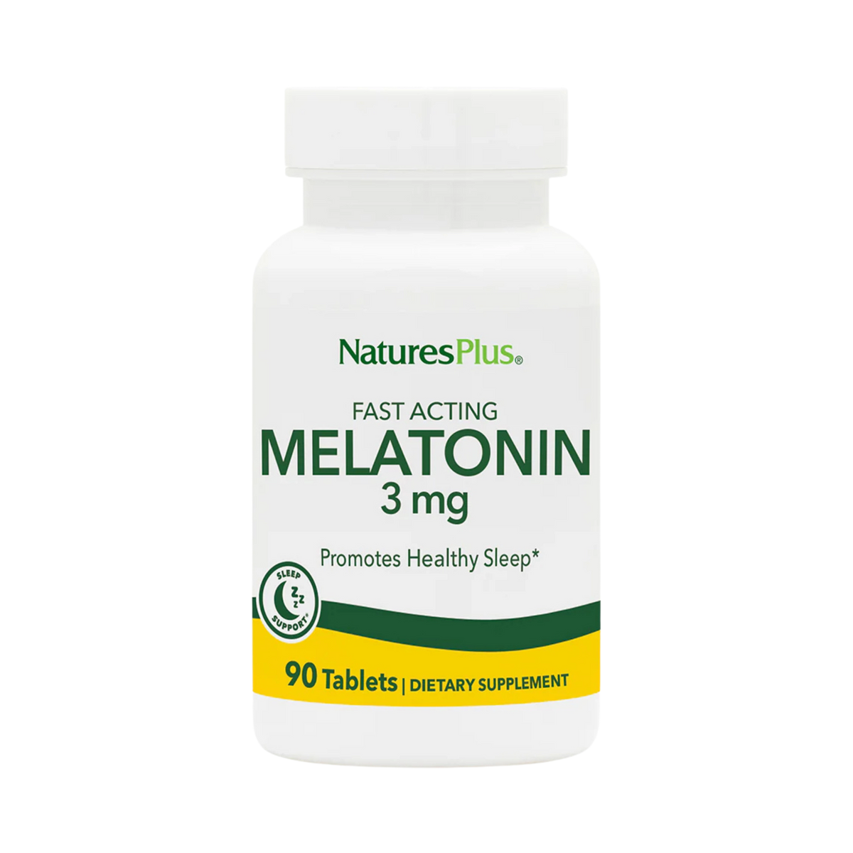 NaturesPlus, Fast Acting Melatonin, 3 Mg, 90 Tablets