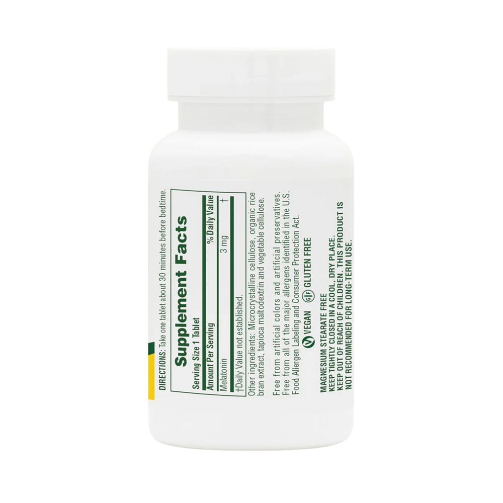NaturesPlus, Fast Acting Melatonin, 3 Mg, 90 Tablets