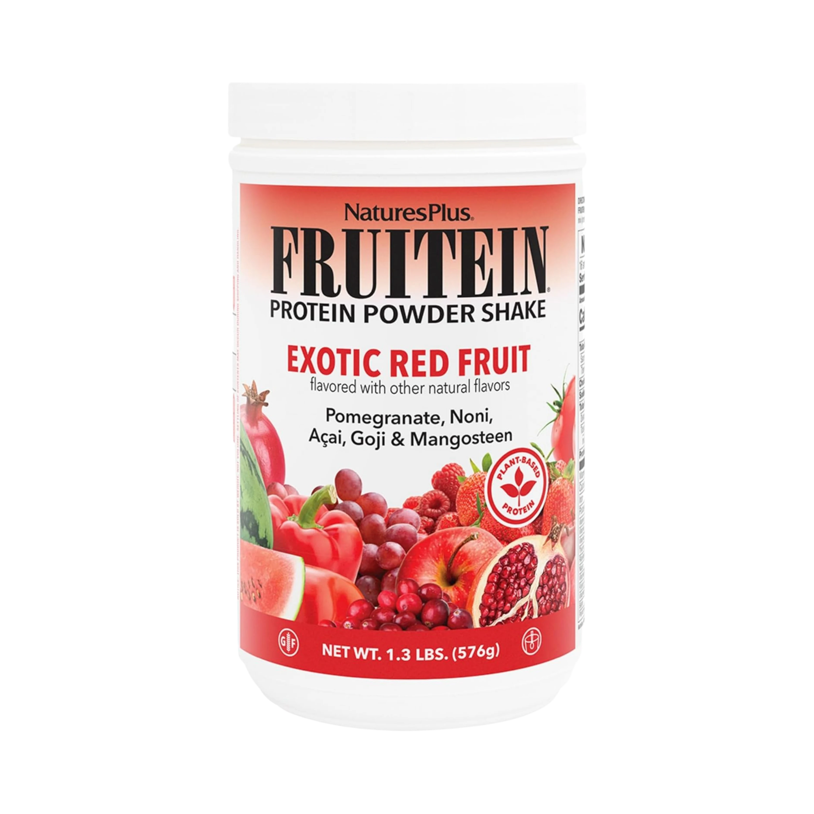 NaturesPlus, FRUITEIN Exotic Red Fruit Shake, 1.3 Lbs