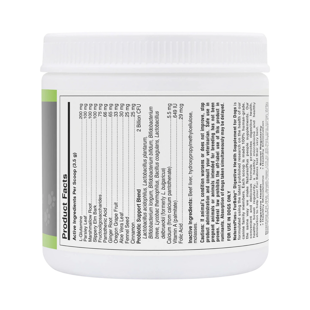 NaturesPlus, FurBaby, Digestive Support for Dogs, 7.4 Oz