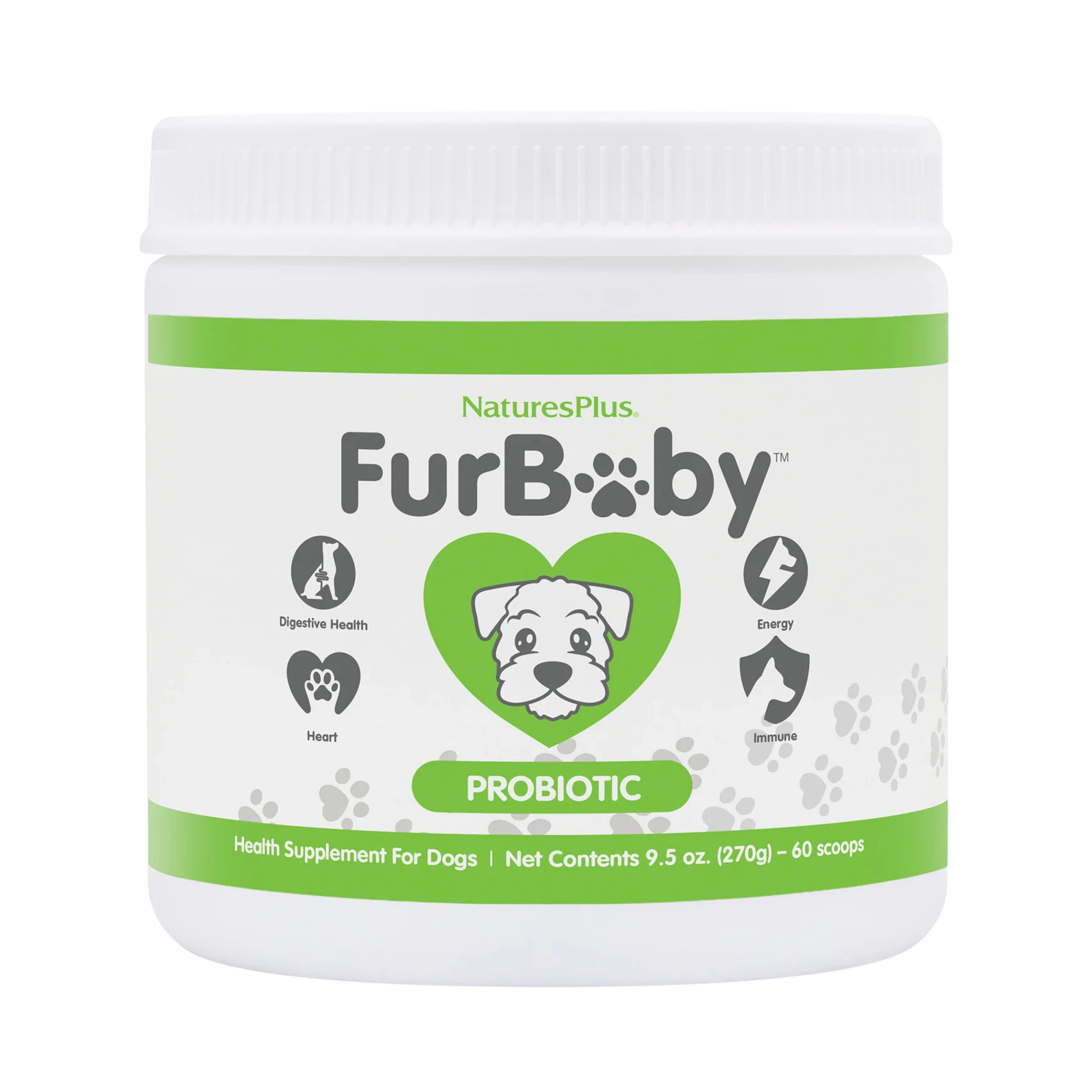 NaturesPlus, FurBaby, Probiotic for Dogs, 9.5 Oz