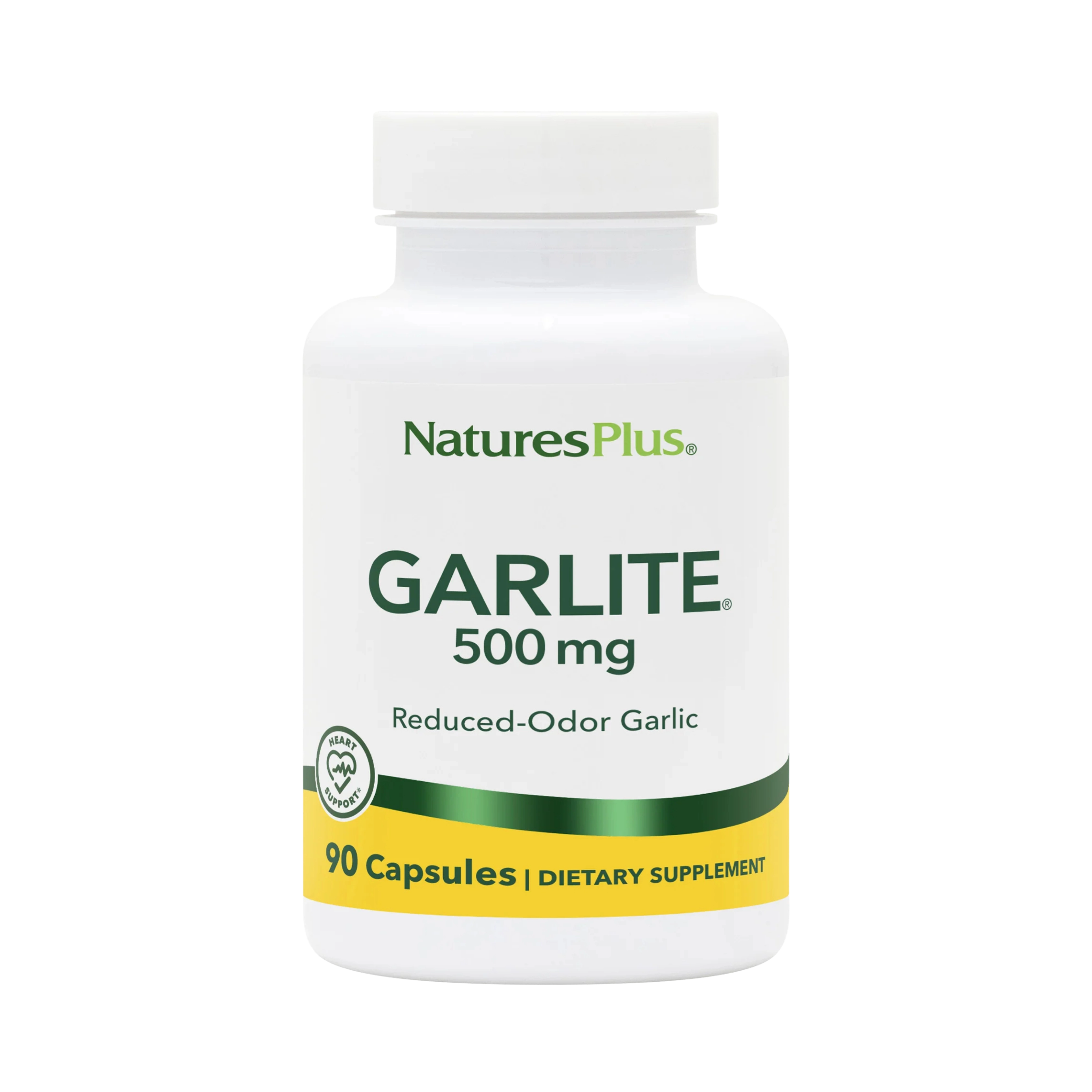 NaturesPlus, Garlite, 500 Mg, 90 Capsules