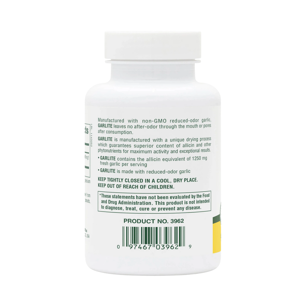 NaturesPlus, Garlite, 500 Mg, 90 Capsules