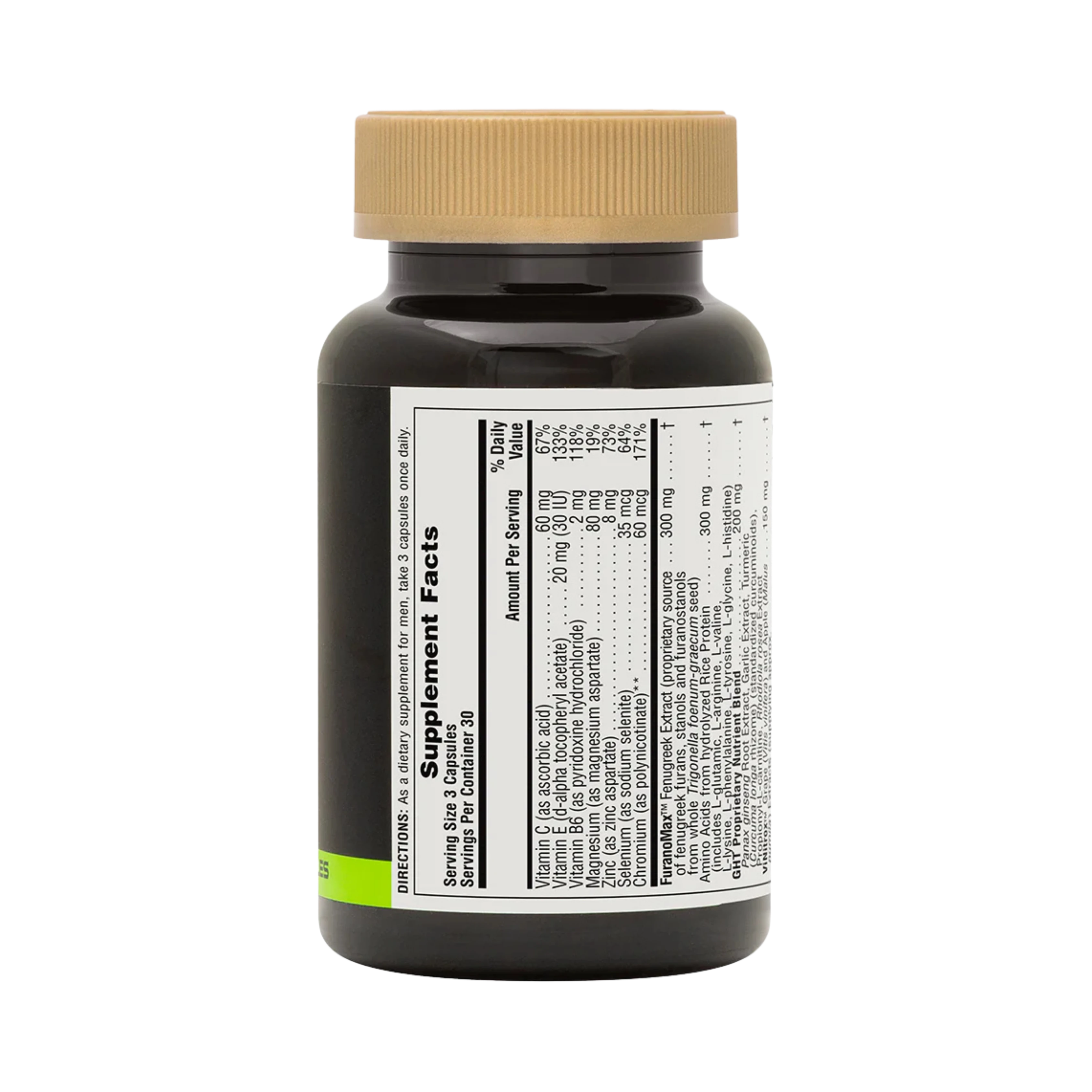 NaturesPlus, GHT Male, Human Growth Hormone And Testosterone Support For Men, 90 Vegetarian Capsules