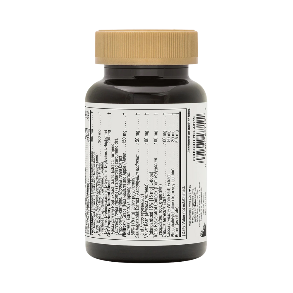NaturesPlus, GHT Male, Human Growth Hormone And Testosterone Support For Men, 90 Vegetarian Capsules