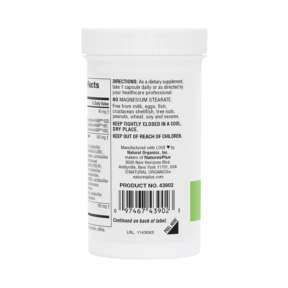 NaturesPlus, GI Natural Probiotic Mega, 120 Billion CFU, 30 Capsules