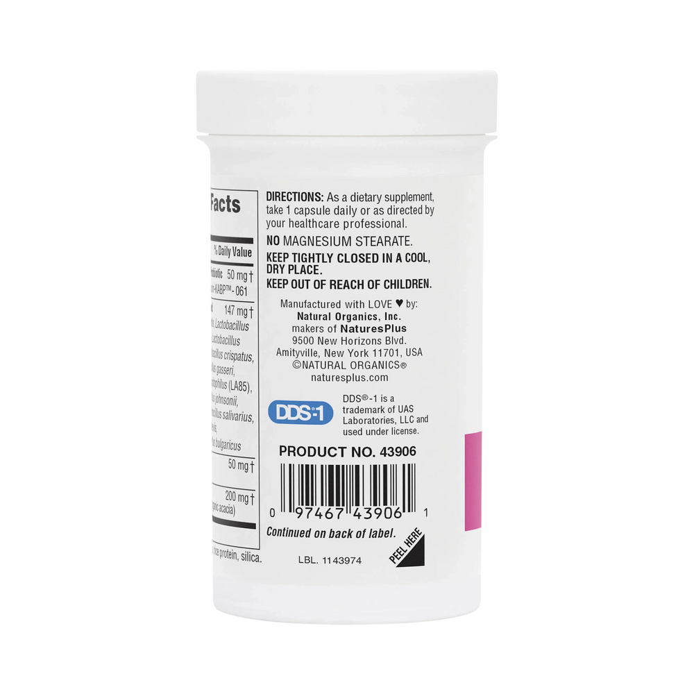 NaturesPlus, GI Natural Probiotic Women, 60 Billion CFU, 30 Capsules