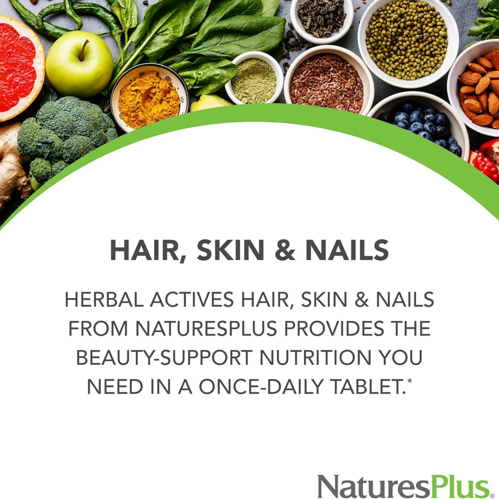 NaturesPlus, Hair, Skin & Nails, 60 Vegan Tablets