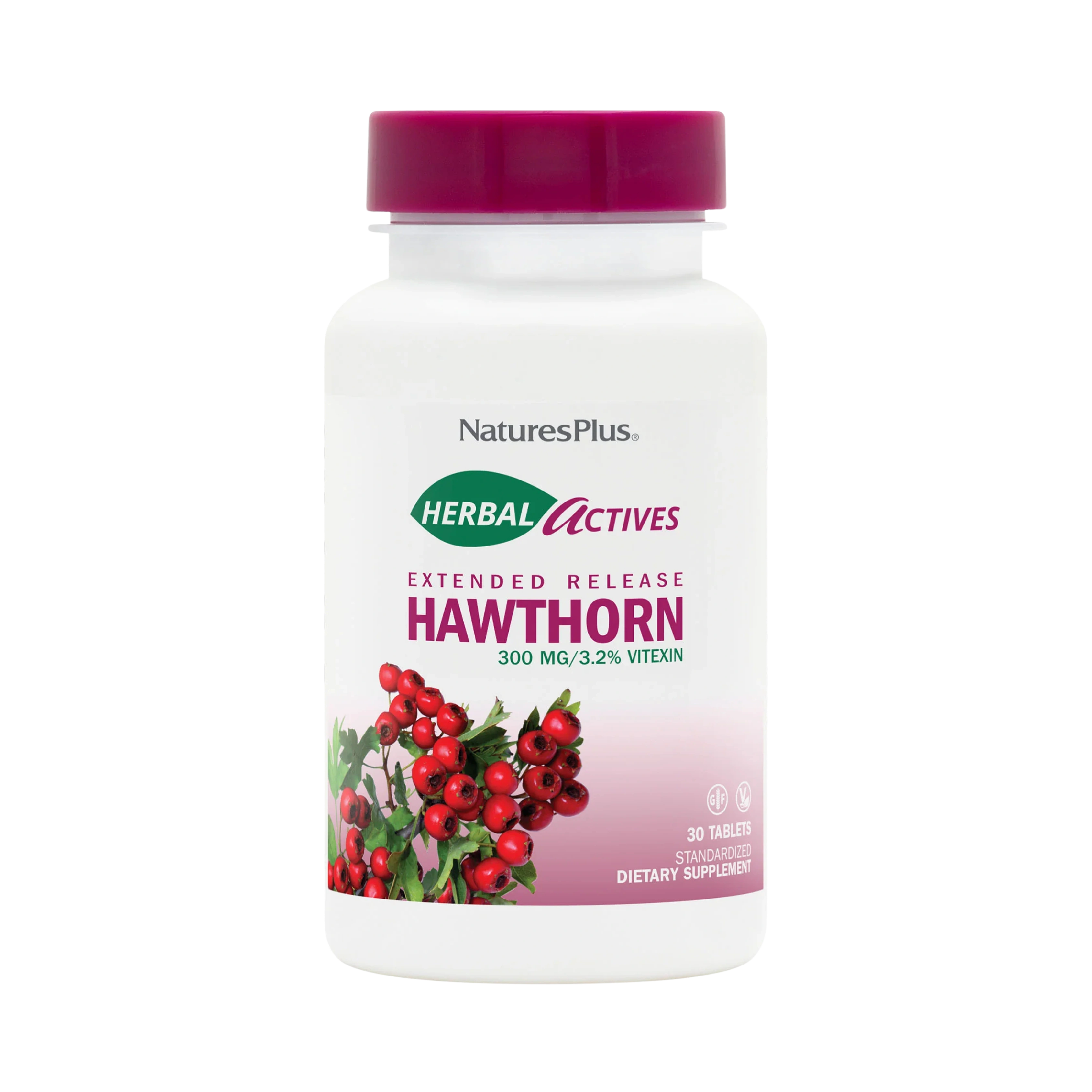 NaturesPlus, Hawthorne Extract, 300 Mg, Time Release, 30 Sustained Release Tablets