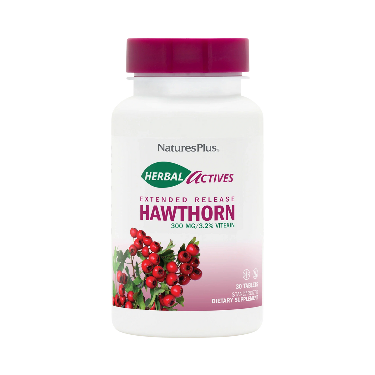 NaturesPlus, Hawthorne Extract, 300 Mg, Time Release, 30 Sustained Release Tablets