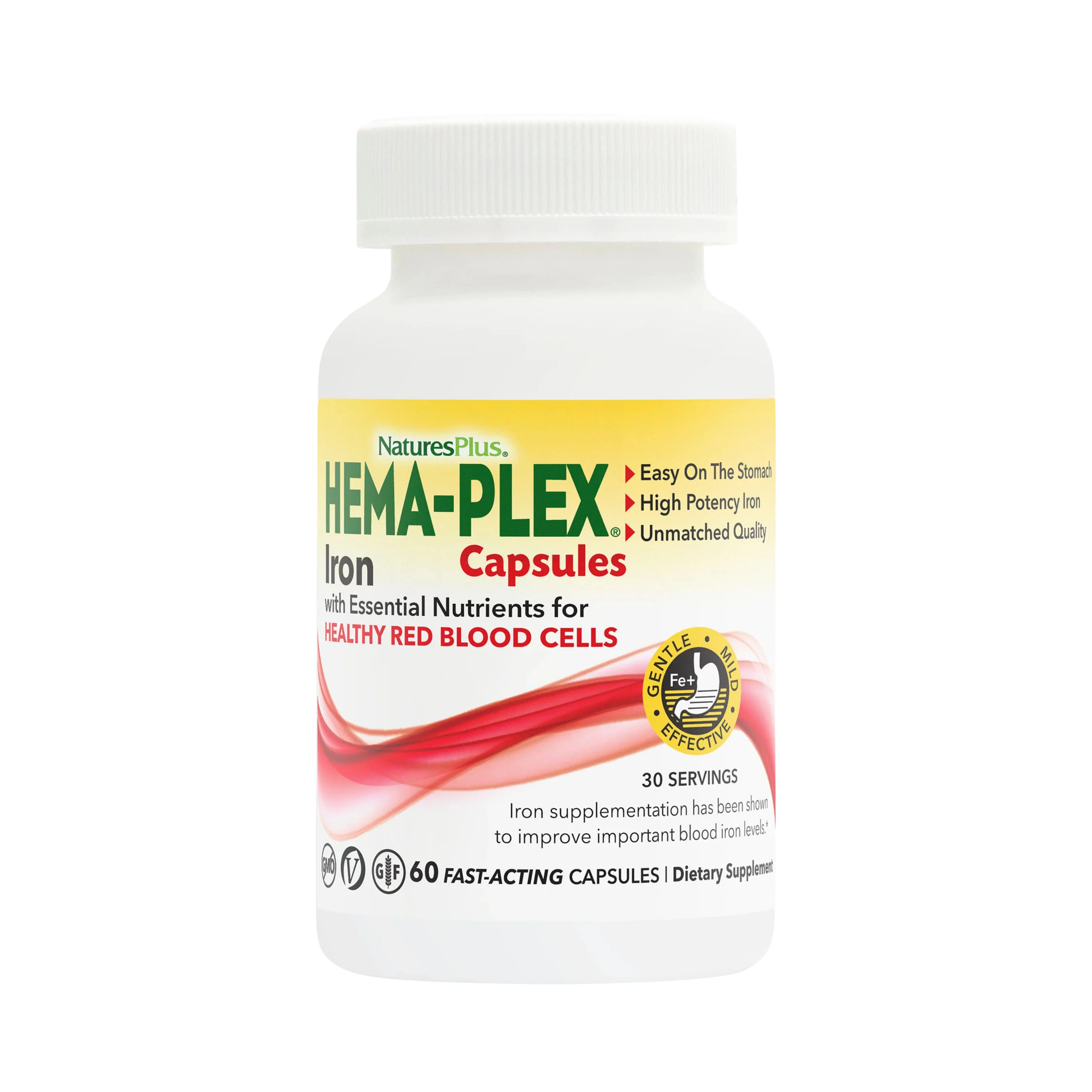 NaturesPlus, Hema-Plex, 60 Fast-Acting Capsules
