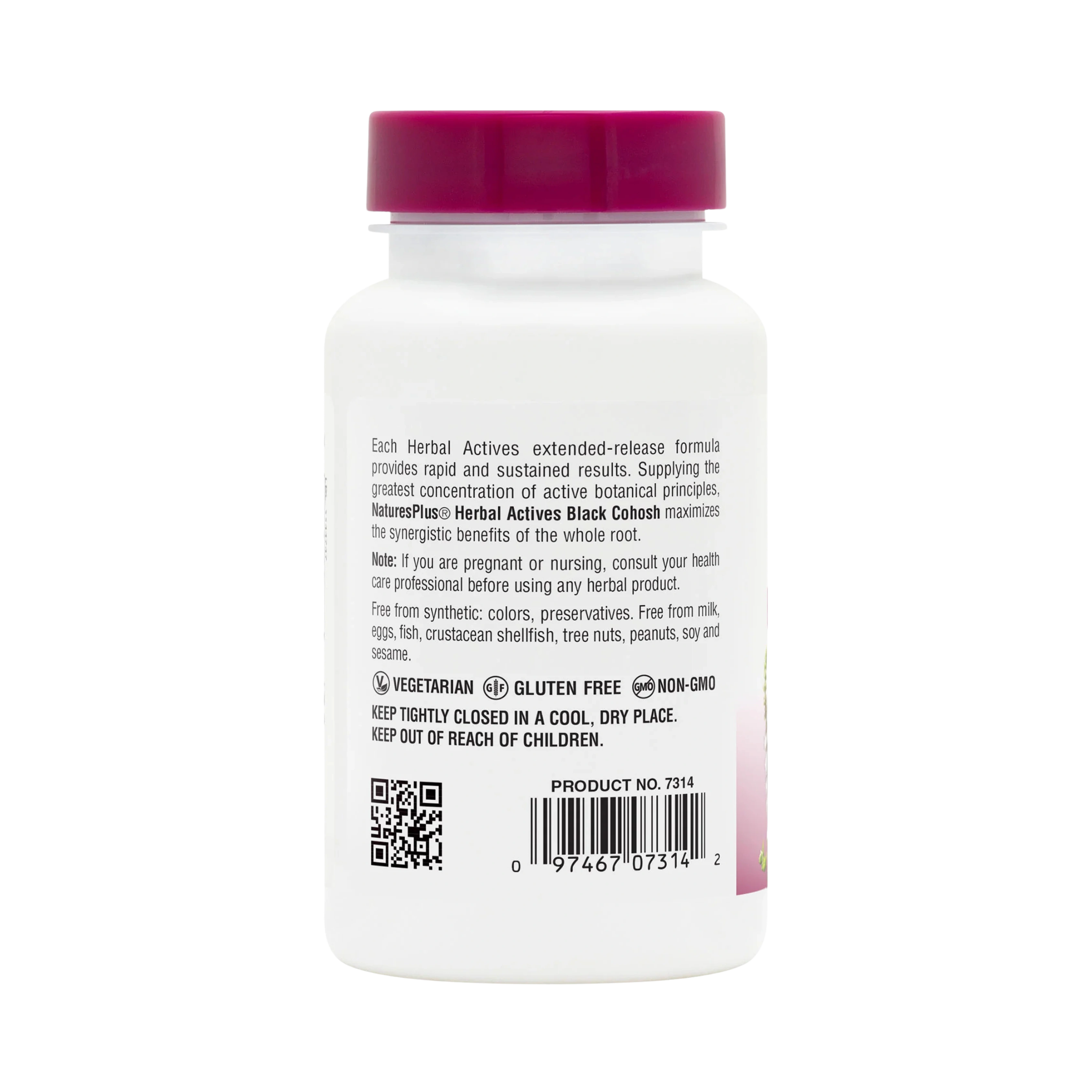 NaturesPlus, Herbal Actives Black Cohosh, 30 Tablets