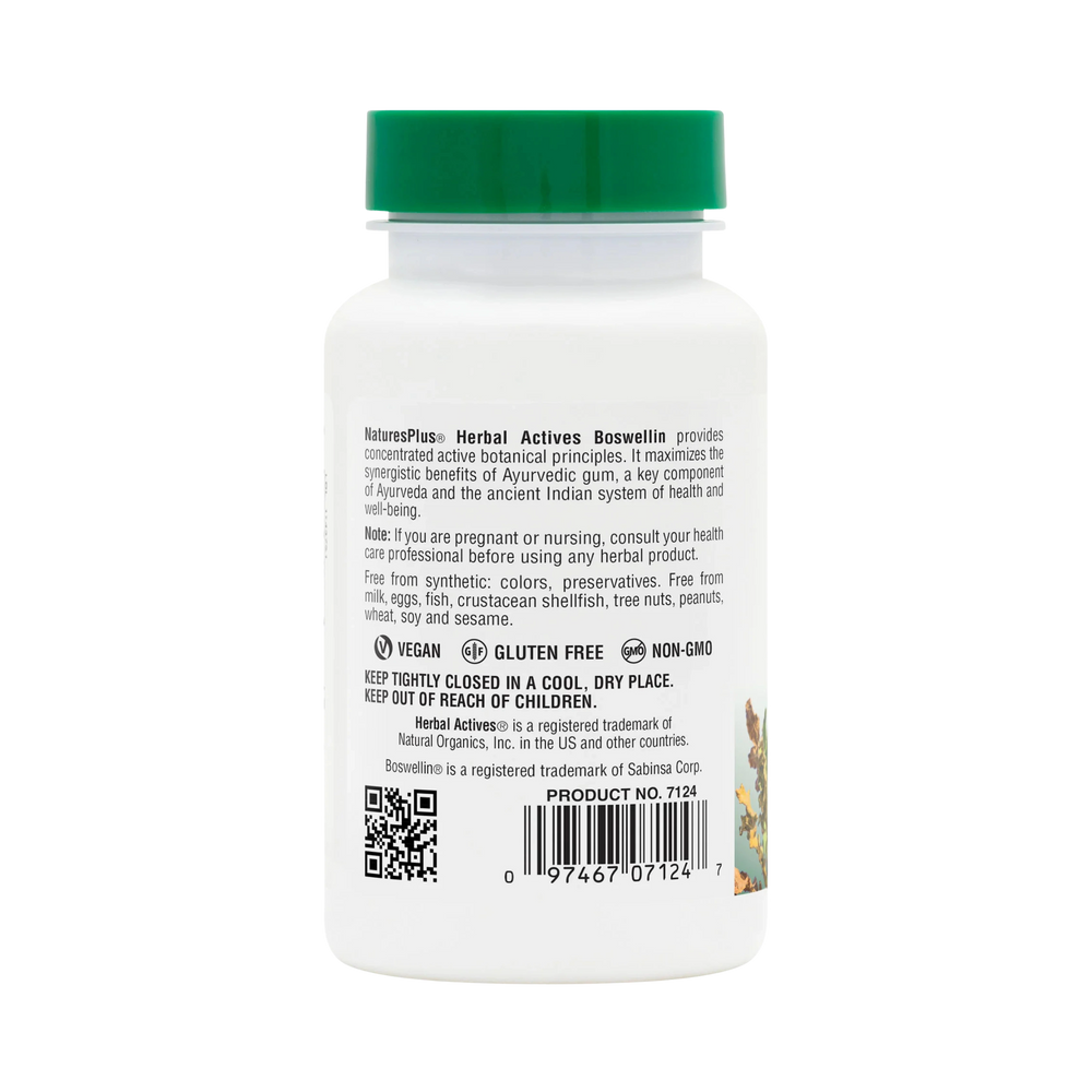 NaturesPlus, Herbal Actives, Boswellin, 300 Mg, 60 Capsules