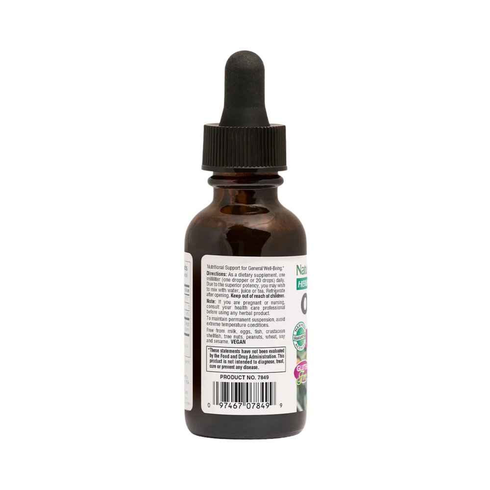 NaturesPlus, Herbal Actives, Olive Leaf, Alcohol Free, 125 Mg, 1 Fl Oz