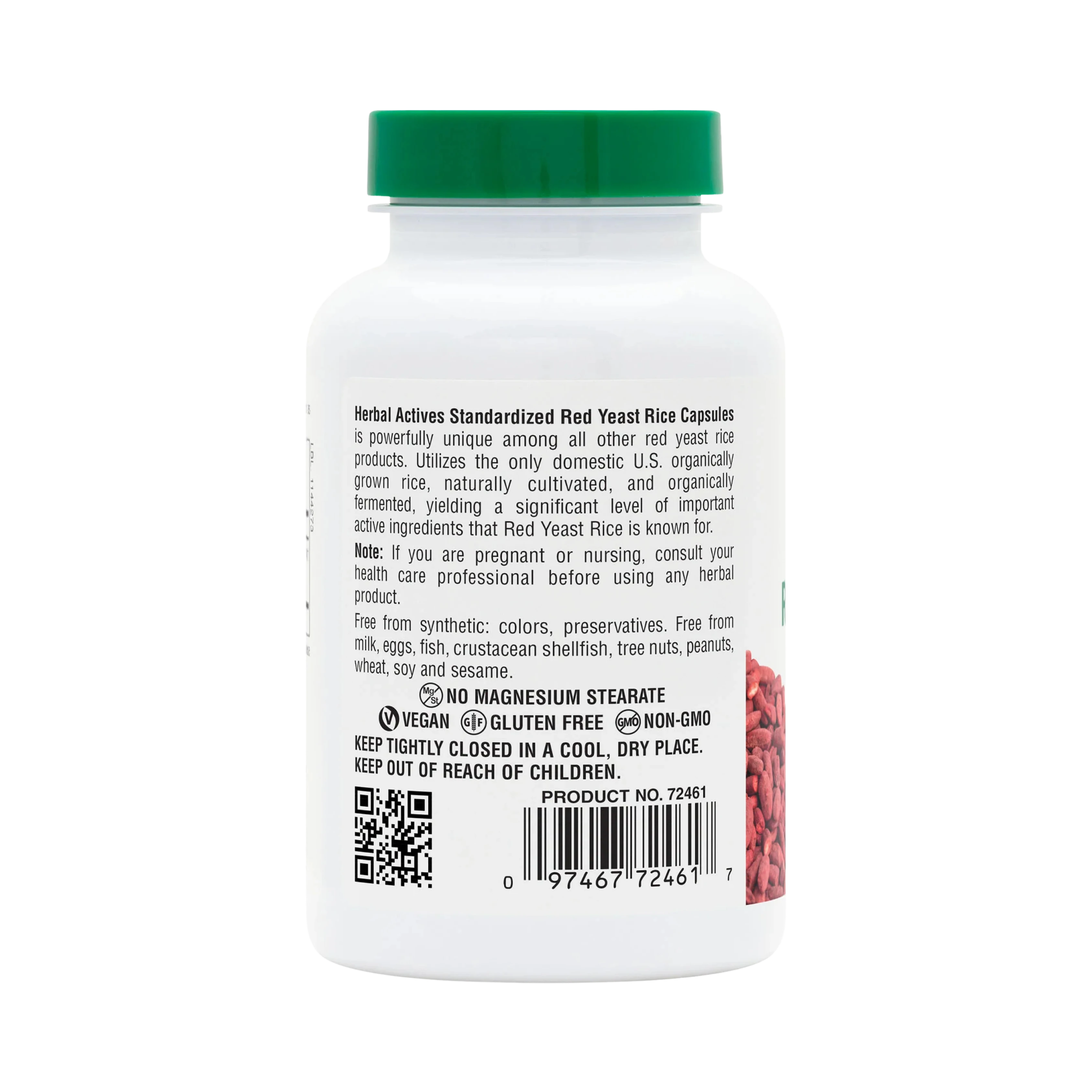 NaturesPlus, Herbal Actives Red Yeast Rice, 1200 Mg, 120 Vegan Capsules