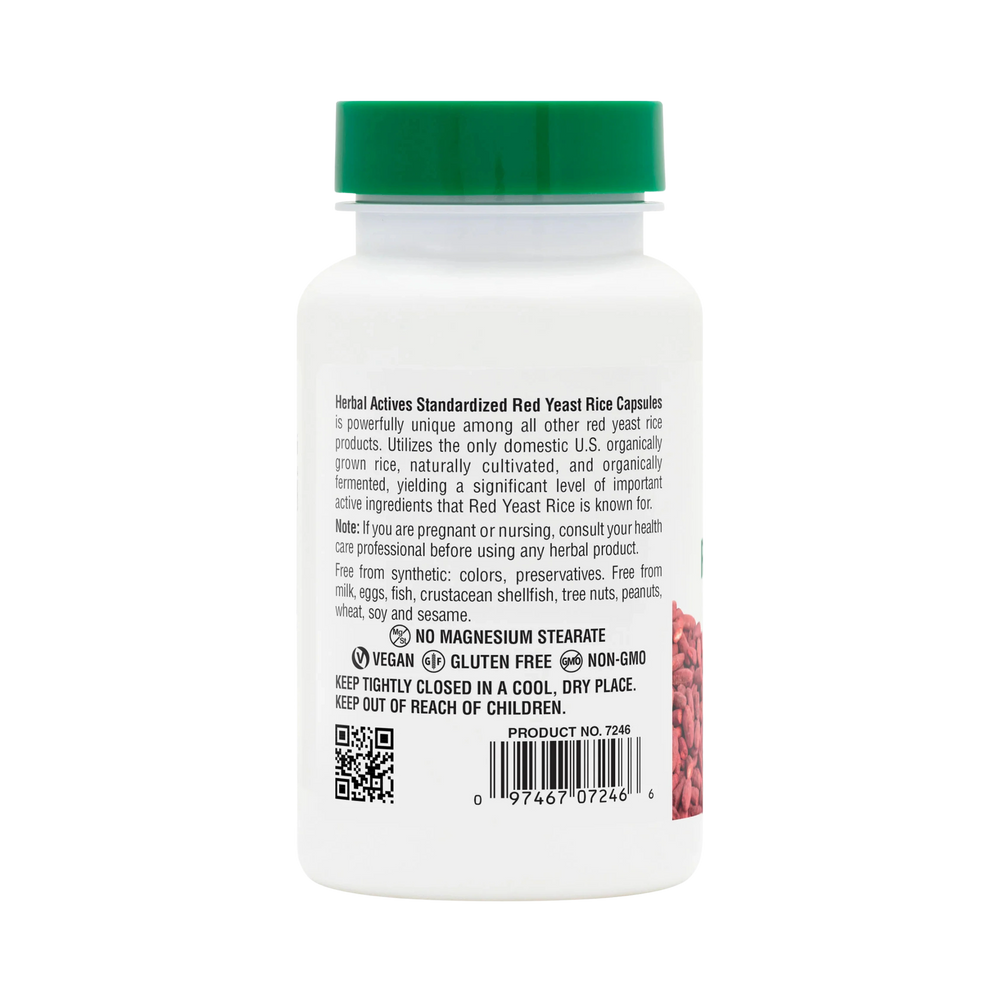 NaturesPlus, Herbal Actives, Red Yeast Rice, 60 Capsules