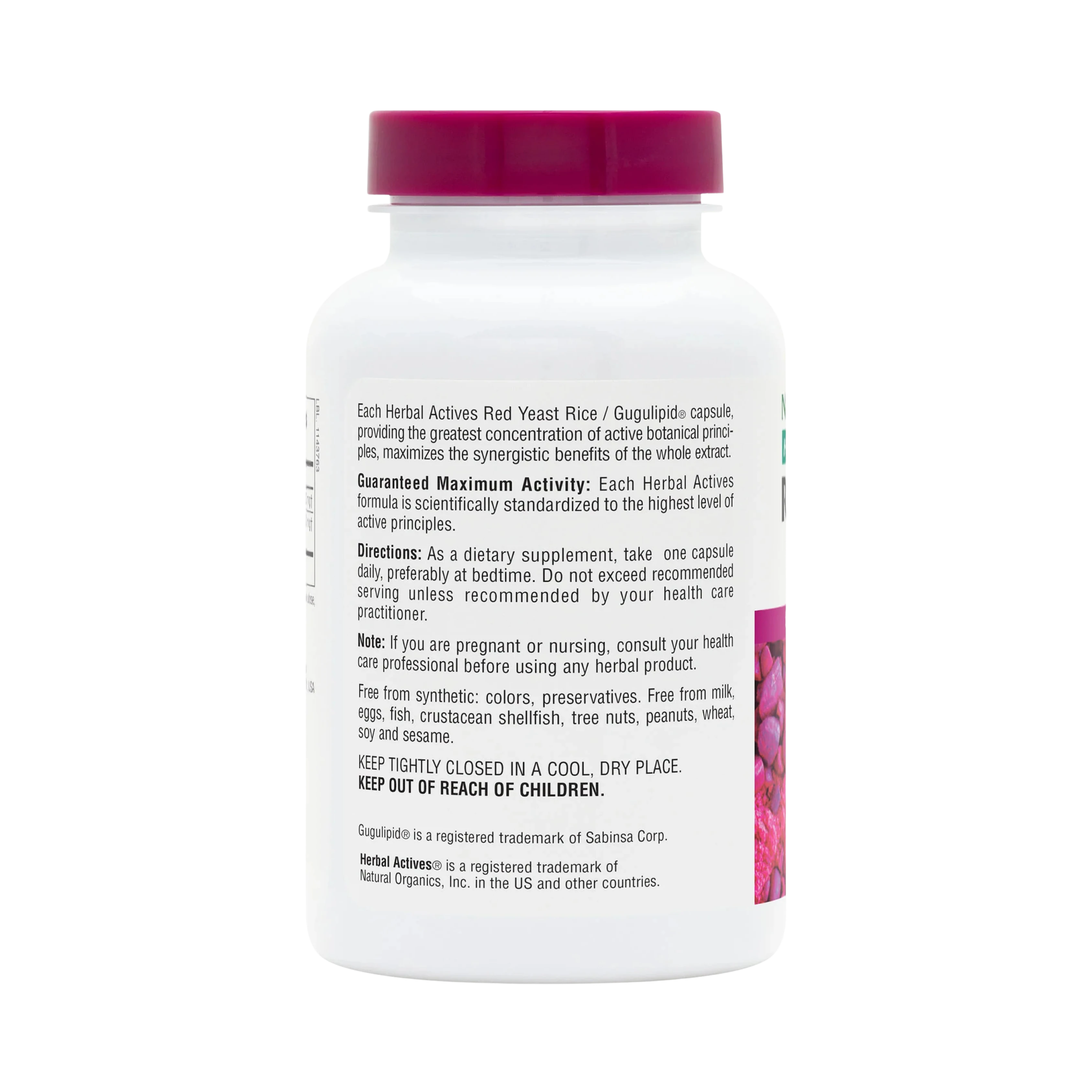 NaturesPlus, Herbal Actives, Red Yeast Rice Gugulipid, 450 Mg, 120 Vegan Capsule