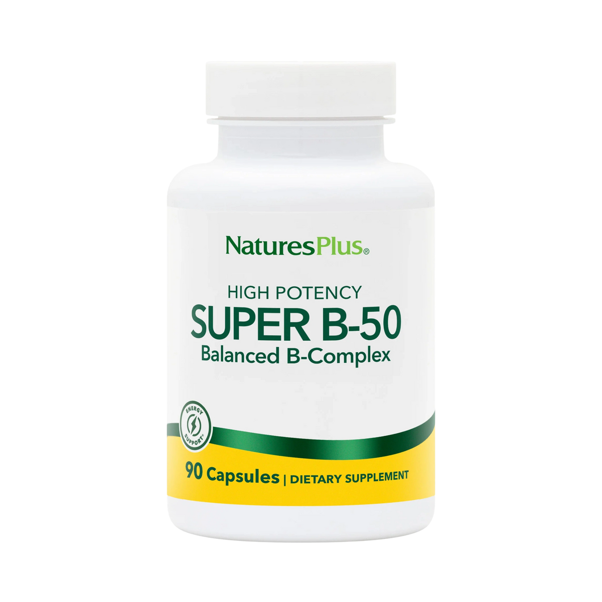 NaturesPlus, High Potency Super B-50, 90 Capsules