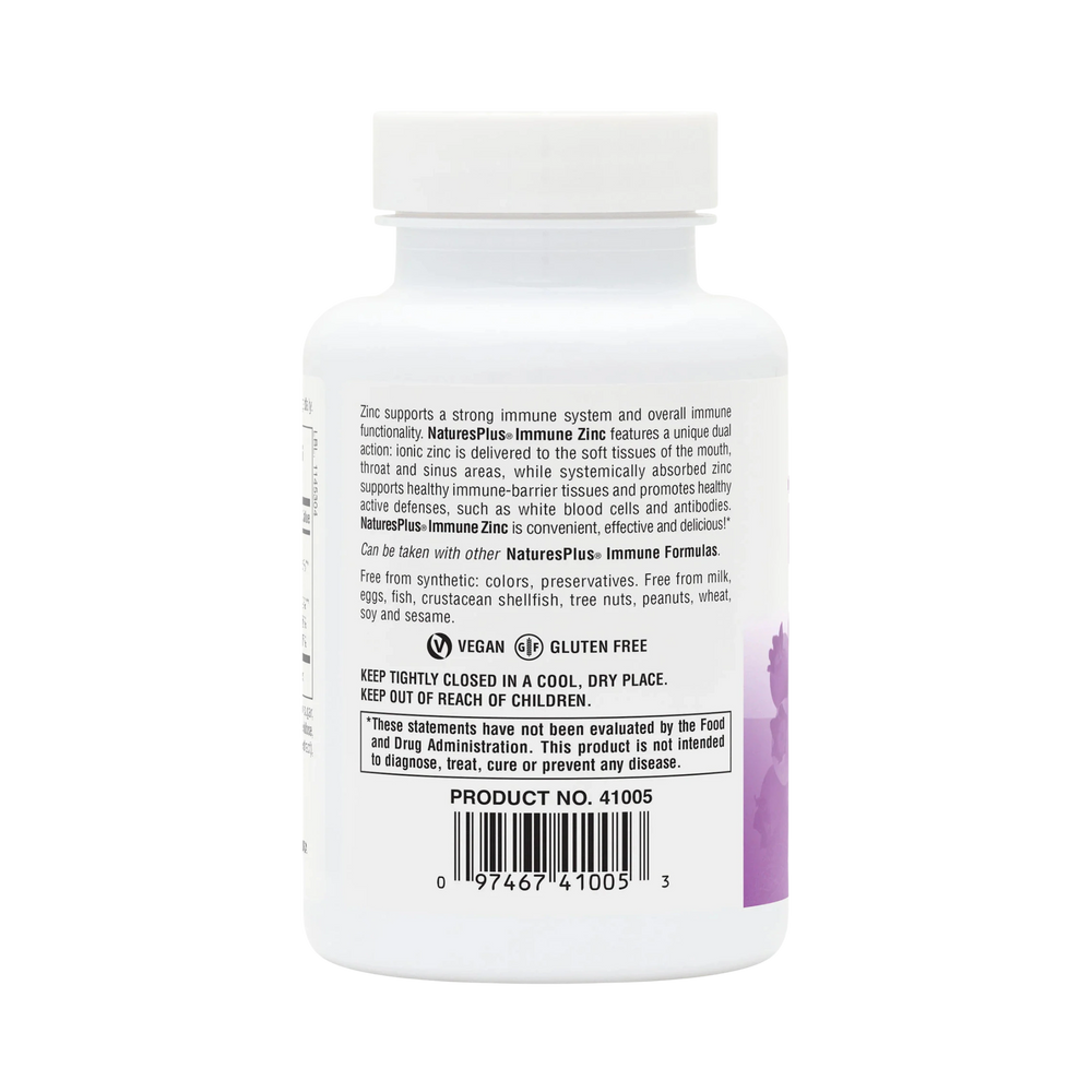 NaturesPlus, Immune Zinc Lozenge, Berry, 60 Lozenges